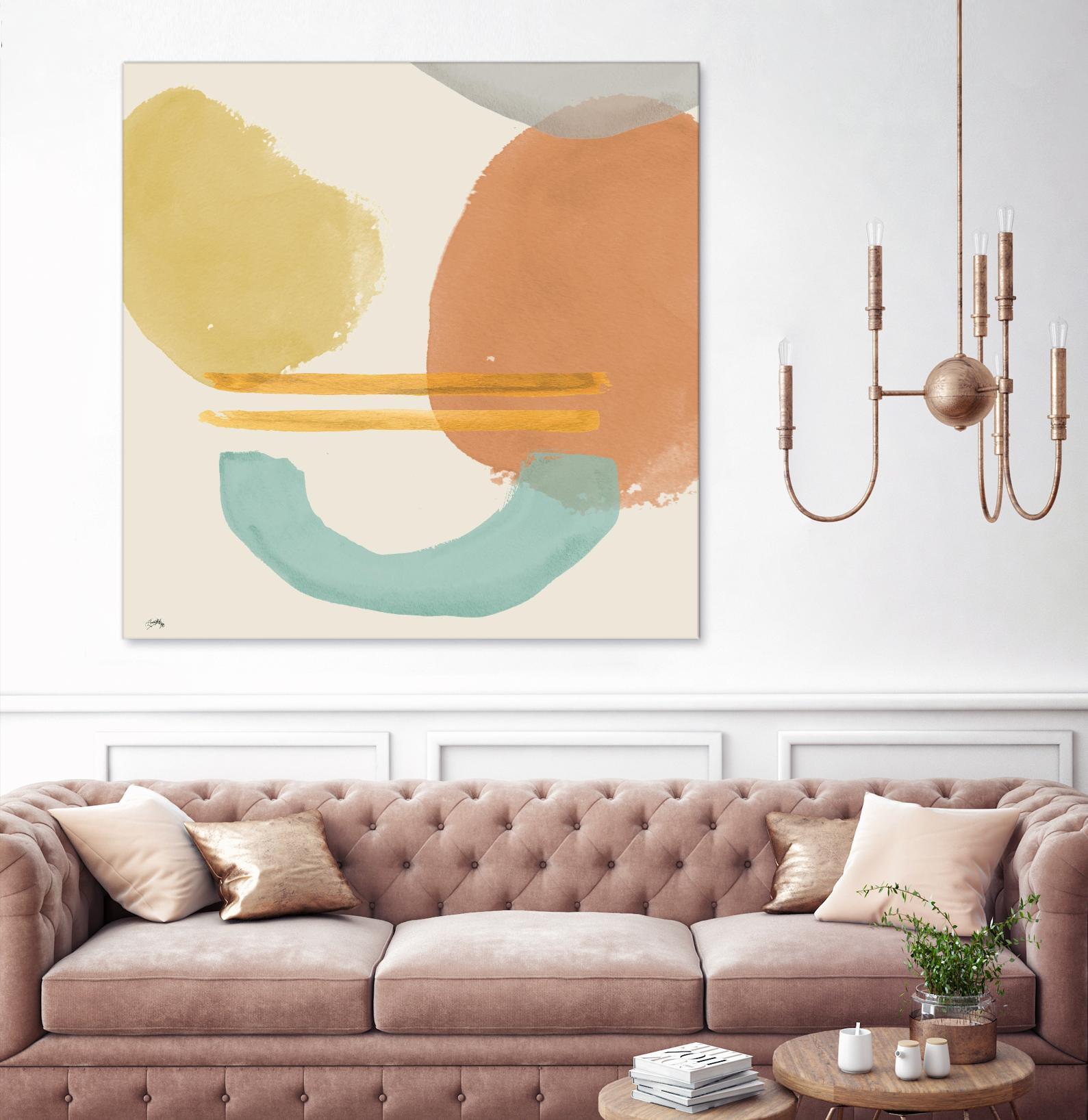 Shapes In Pastels by Elizabeth Medley on GIANT ART - abstract
