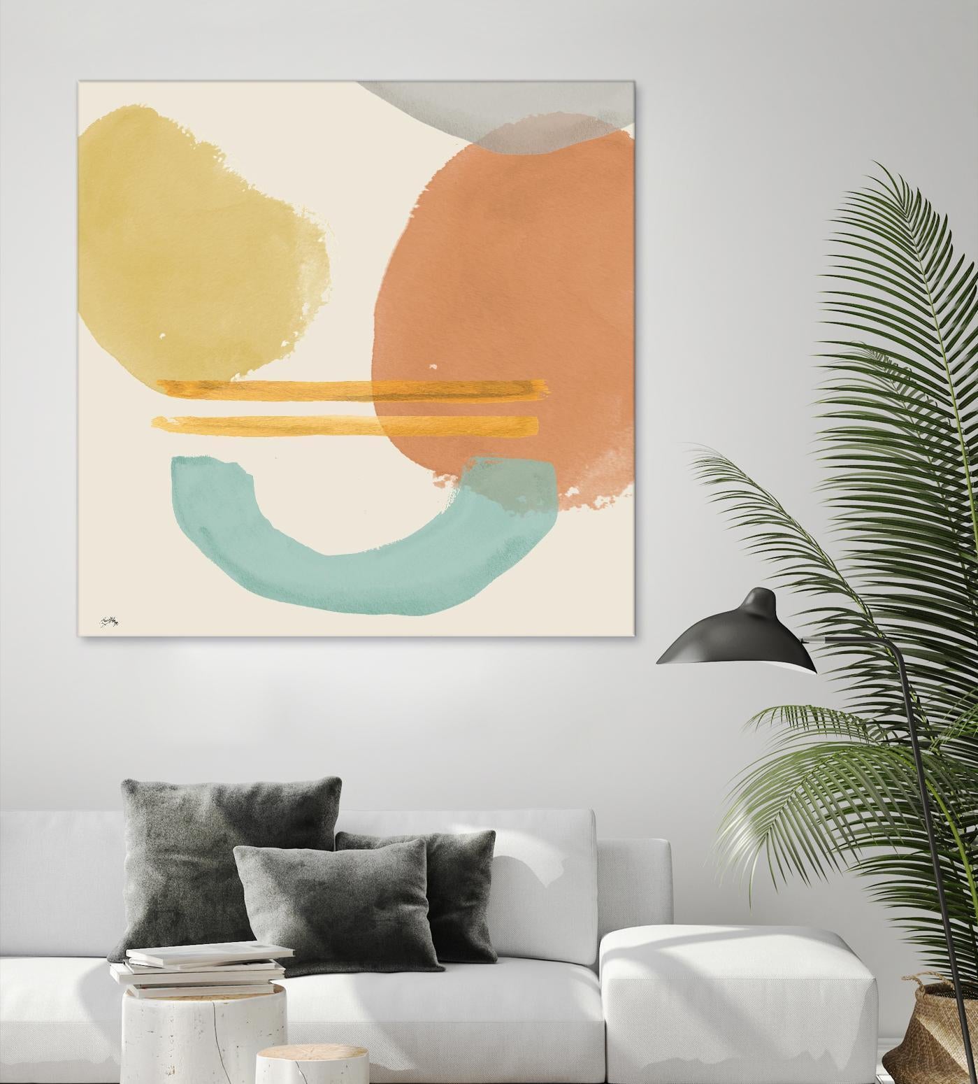 Shapes In Pastels by Elizabeth Medley on GIANT ART - abstract