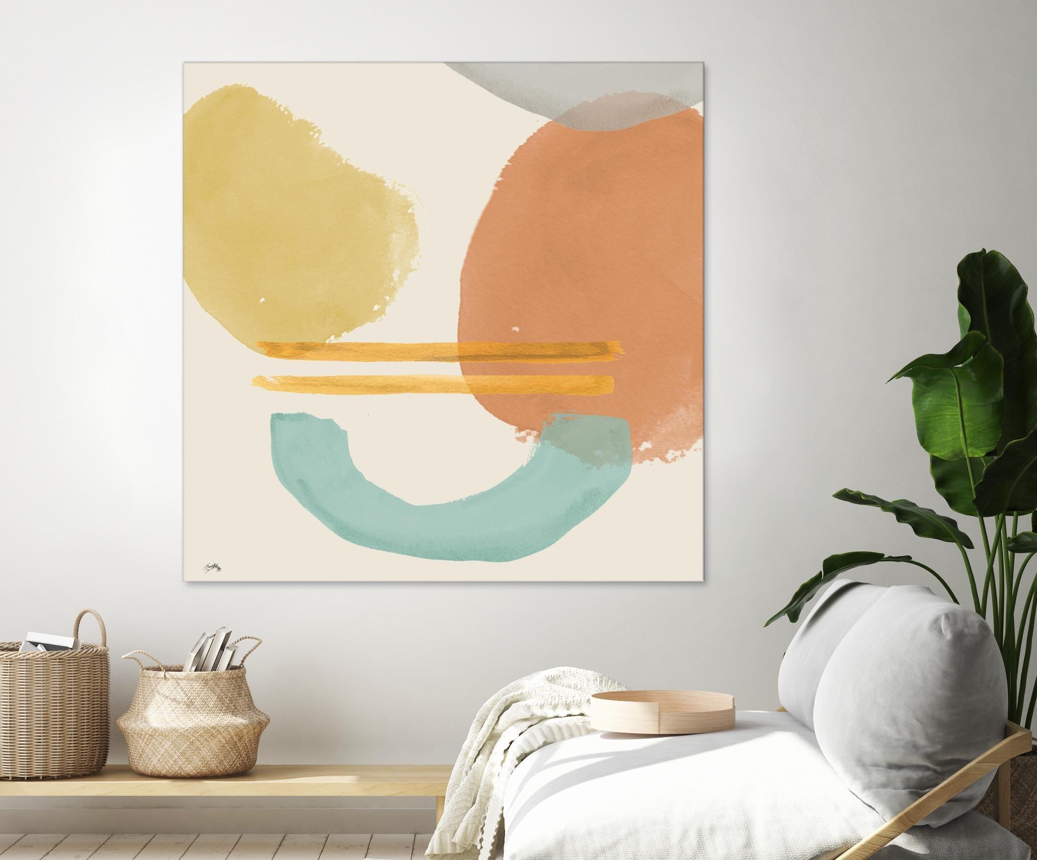 Shapes In Pastels by Elizabeth Medley on GIANT ART - abstract