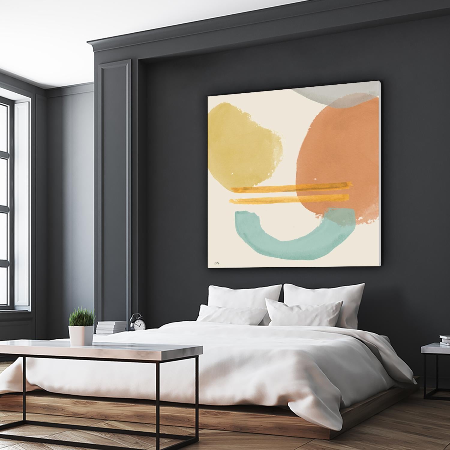 Shapes In Pastels by Elizabeth Medley on GIANT ART - abstract
