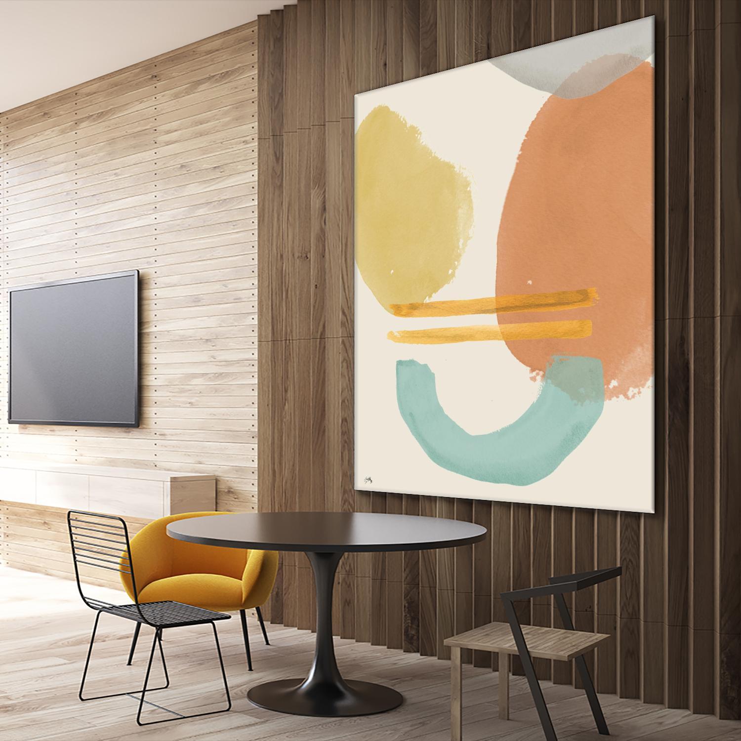 Shapes In Pastels by Elizabeth Medley on GIANT ART - abstract