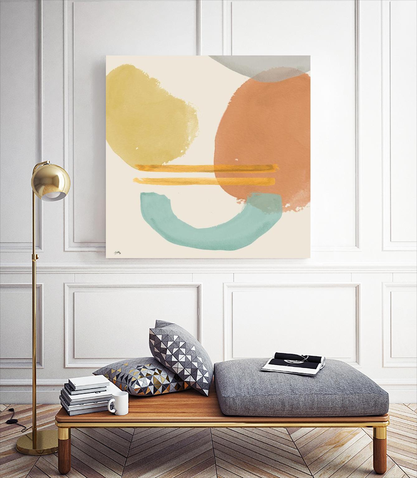 Shapes In Pastels by Elizabeth Medley on GIANT ART - abstract