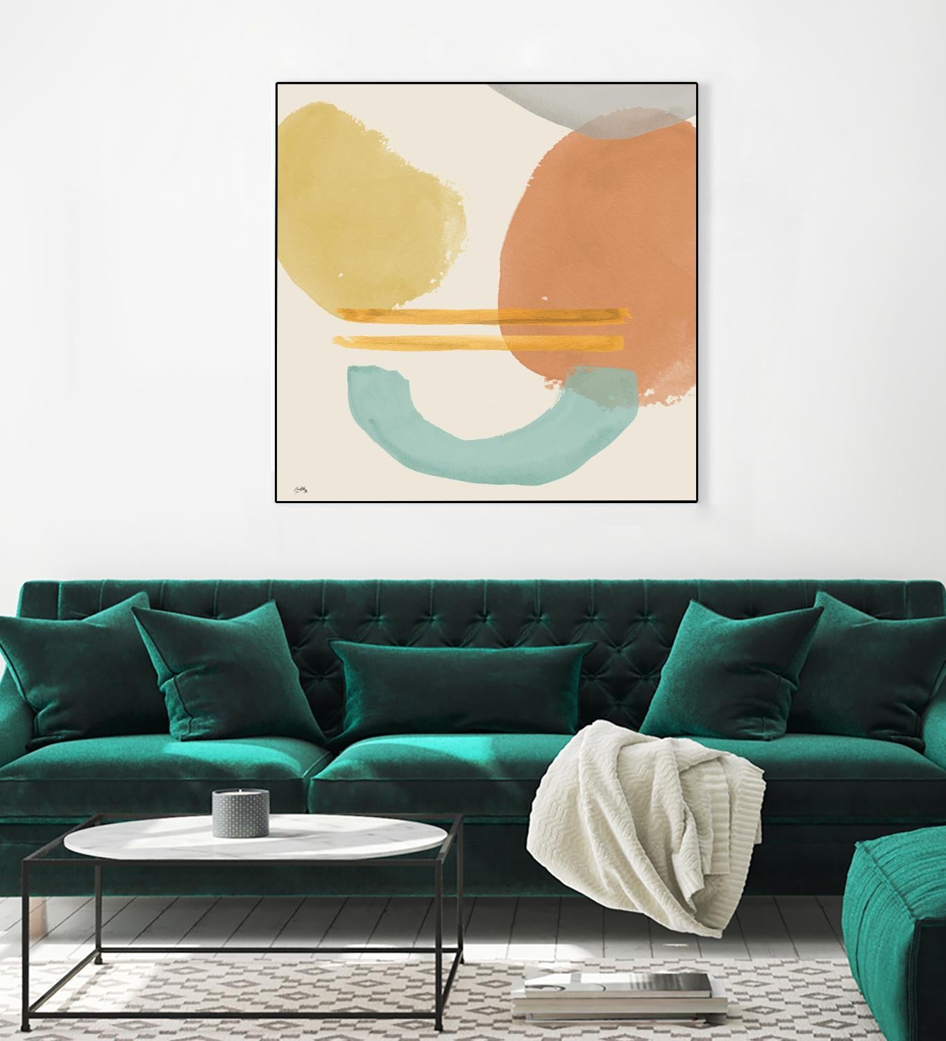 Shapes In Pastels by Elizabeth Medley on GIANT ART - abstract