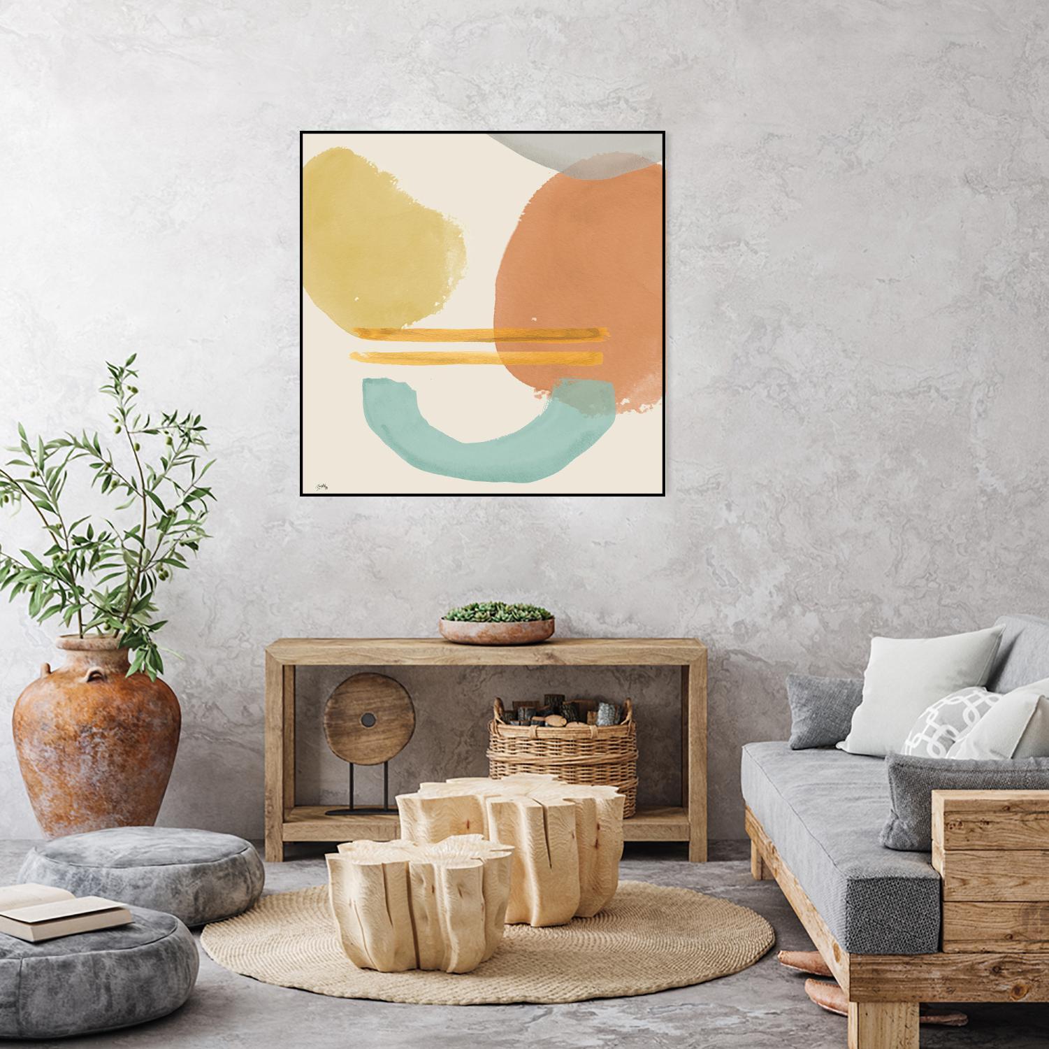 Shapes In Pastels by Elizabeth Medley on GIANT ART - abstract