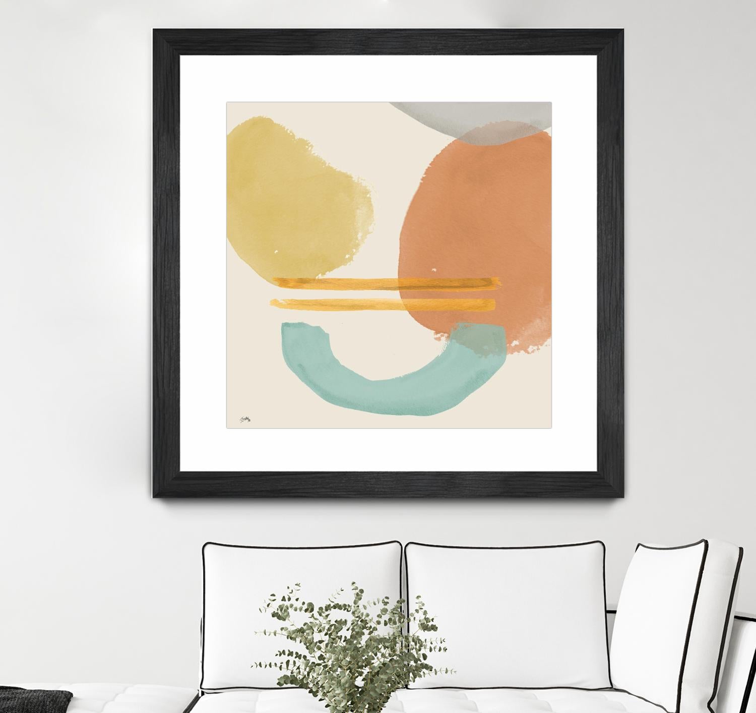Shapes In Pastels by Elizabeth Medley on GIANT ART - abstract
