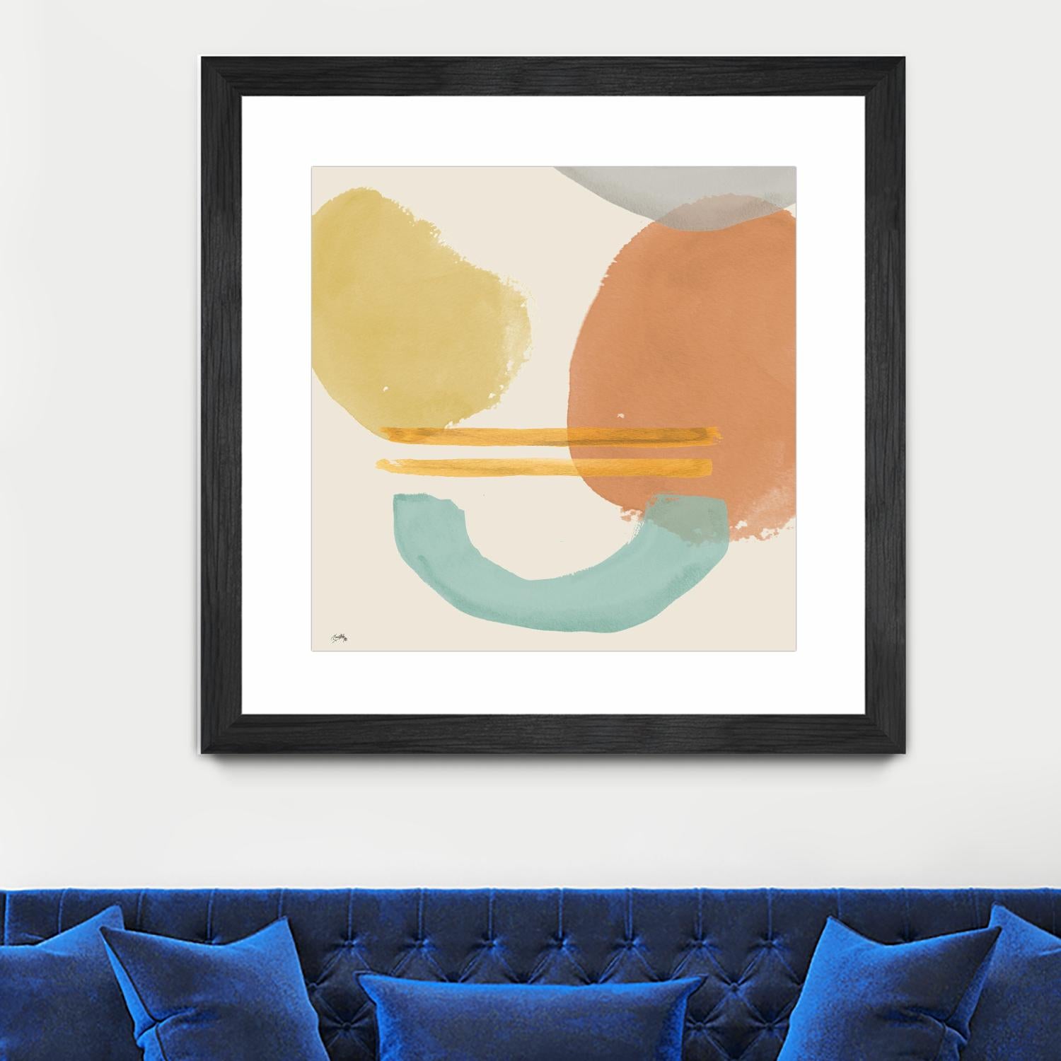 Shapes In Pastels by Elizabeth Medley on GIANT ART - abstract
