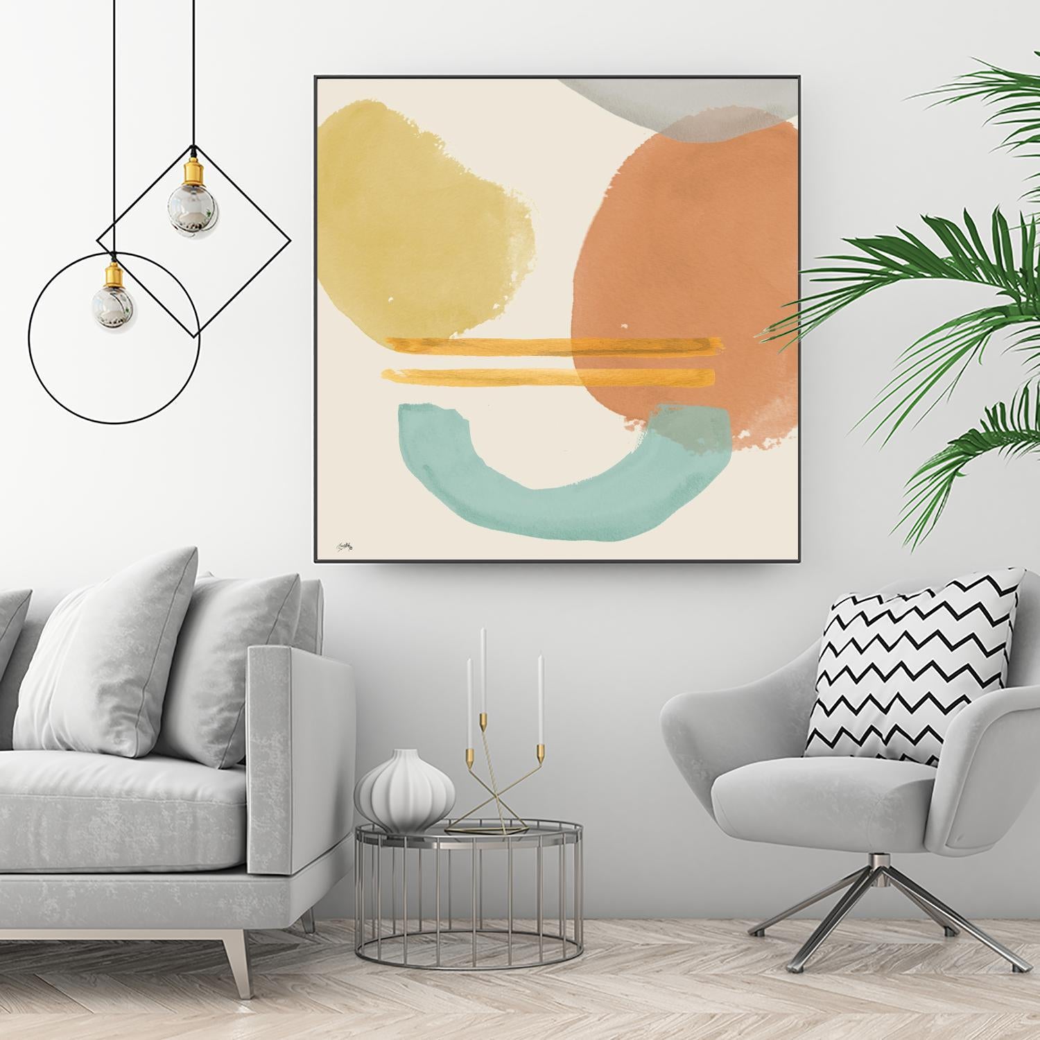 Shapes In Pastels by Elizabeth Medley on GIANT ART - abstract