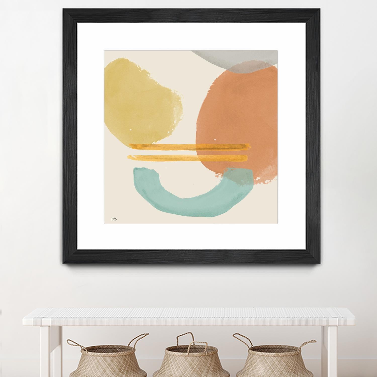 Shapes In Pastels by Elizabeth Medley on GIANT ART - abstract