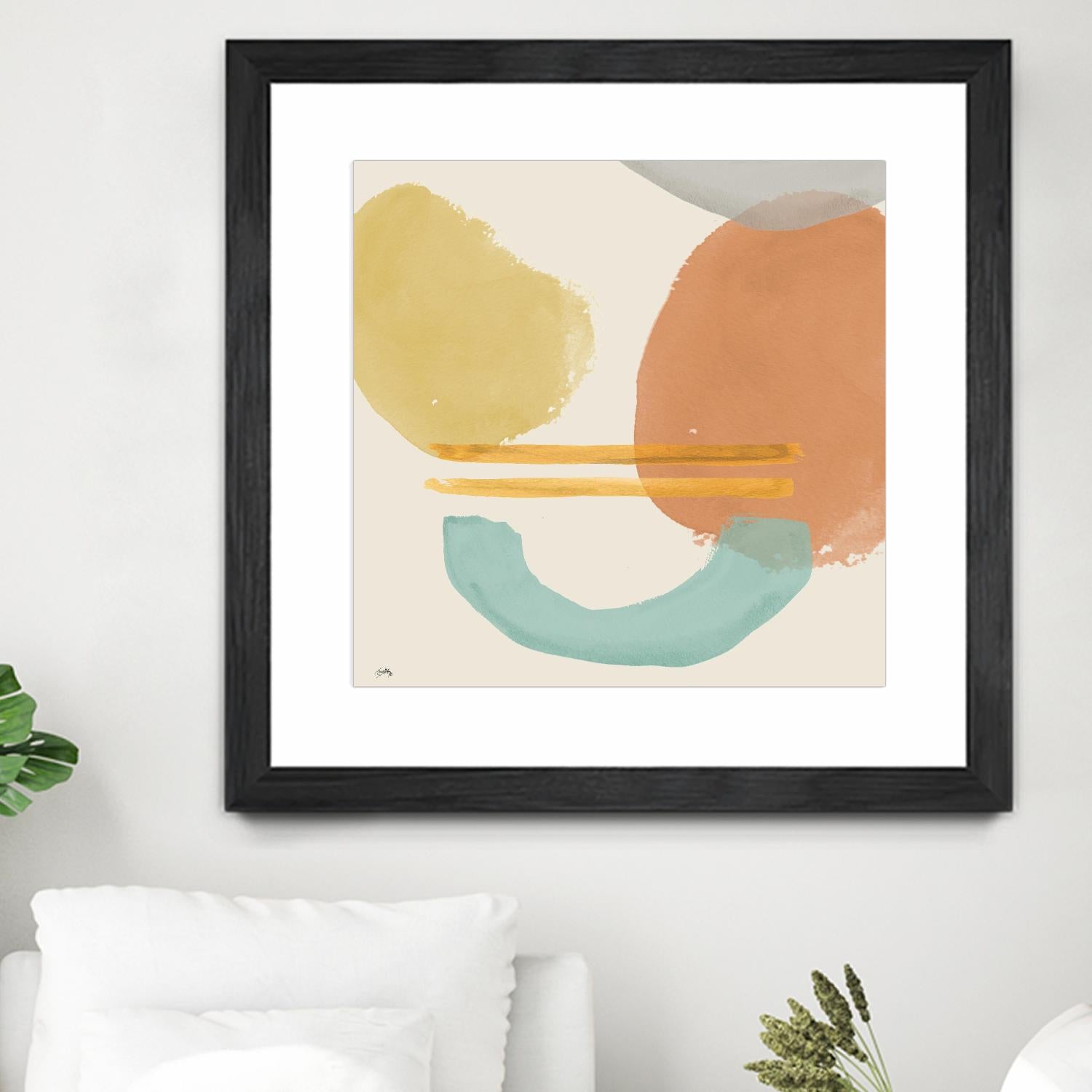 Shapes In Pastels by Elizabeth Medley on GIANT ART - abstract
