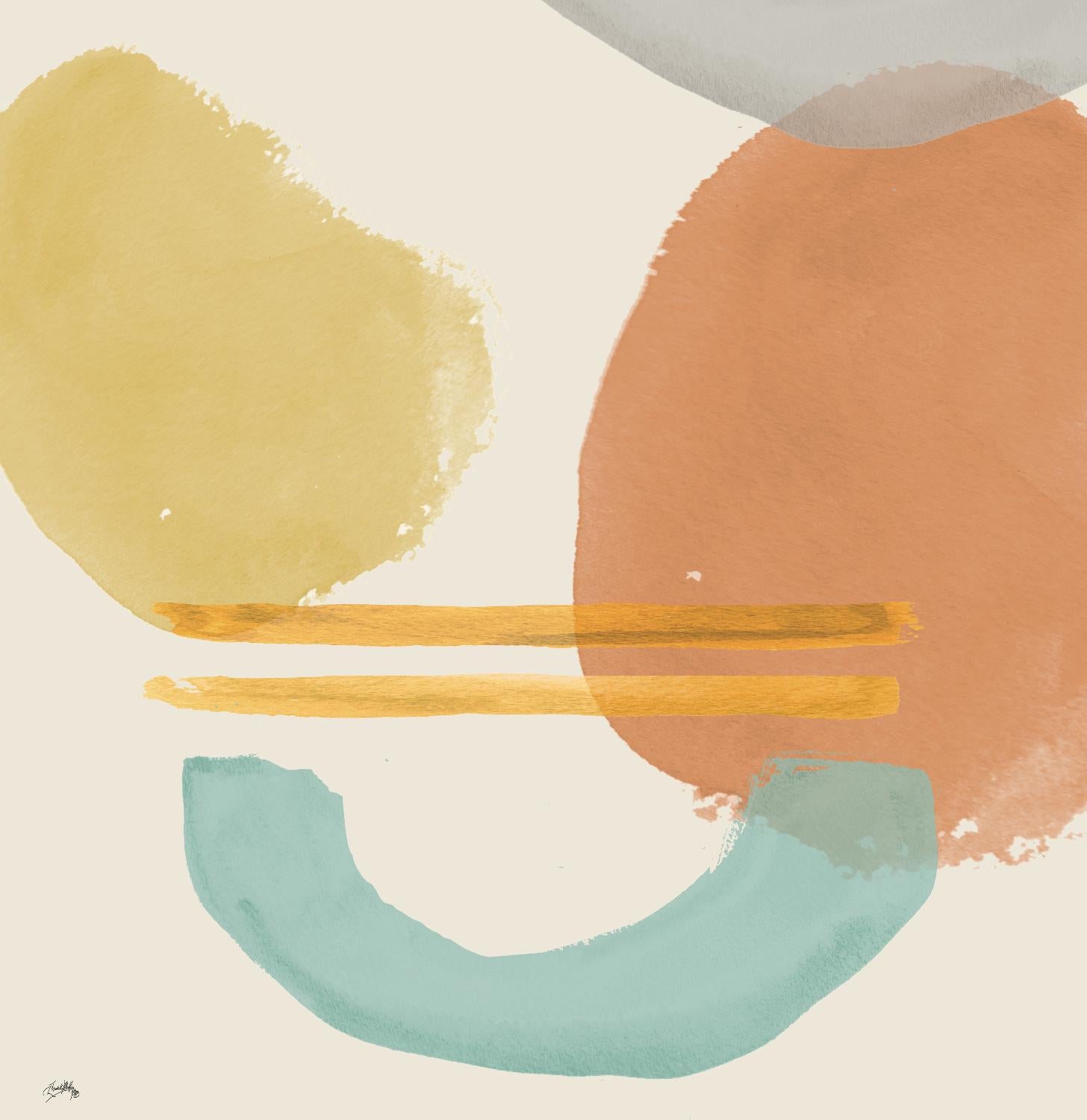 Shapes In Pastels by Elizabeth Medley on GIANT ART - abstract