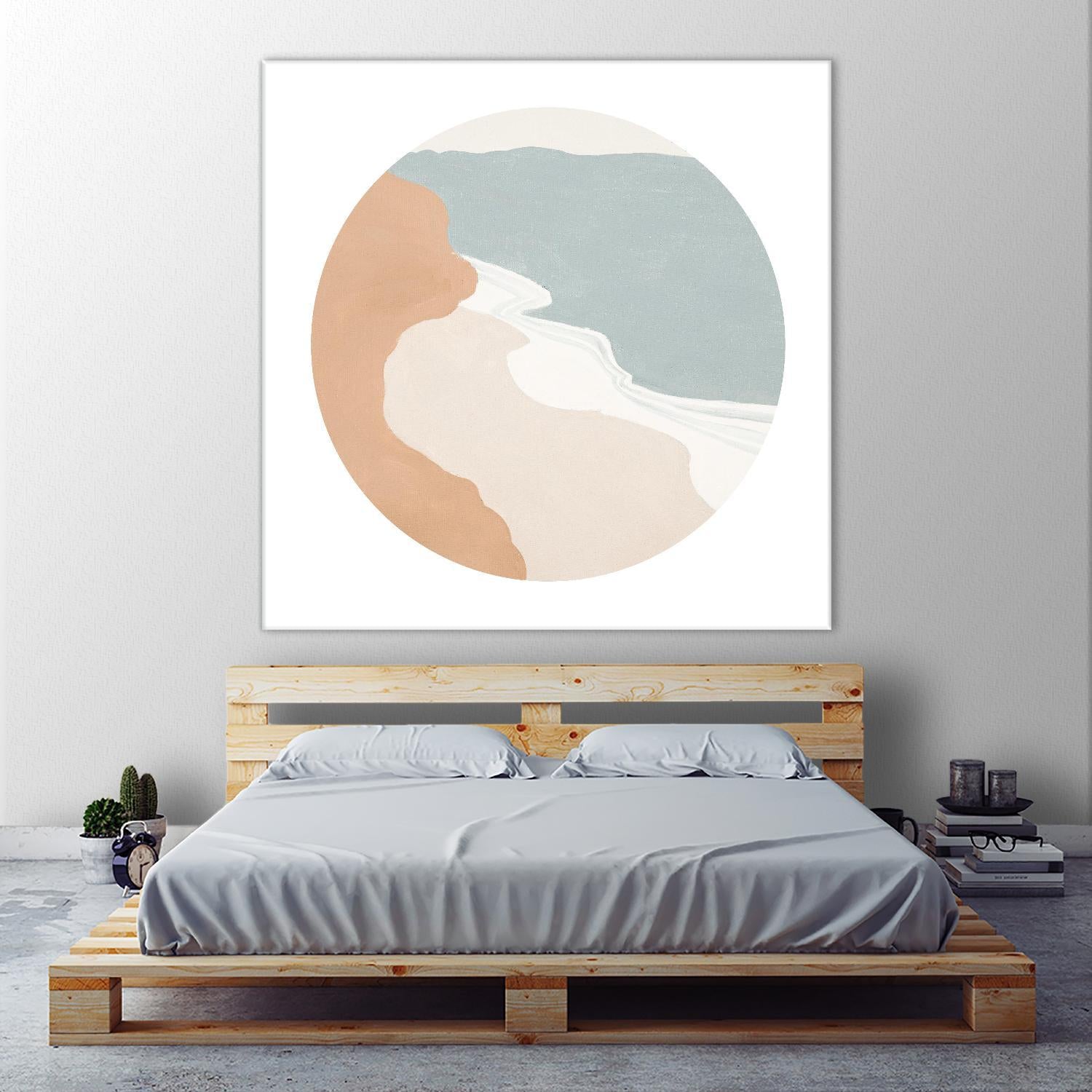 Mid Century Landscape Circle I by Patricia Pinto on GIANT ART - coastal abstract