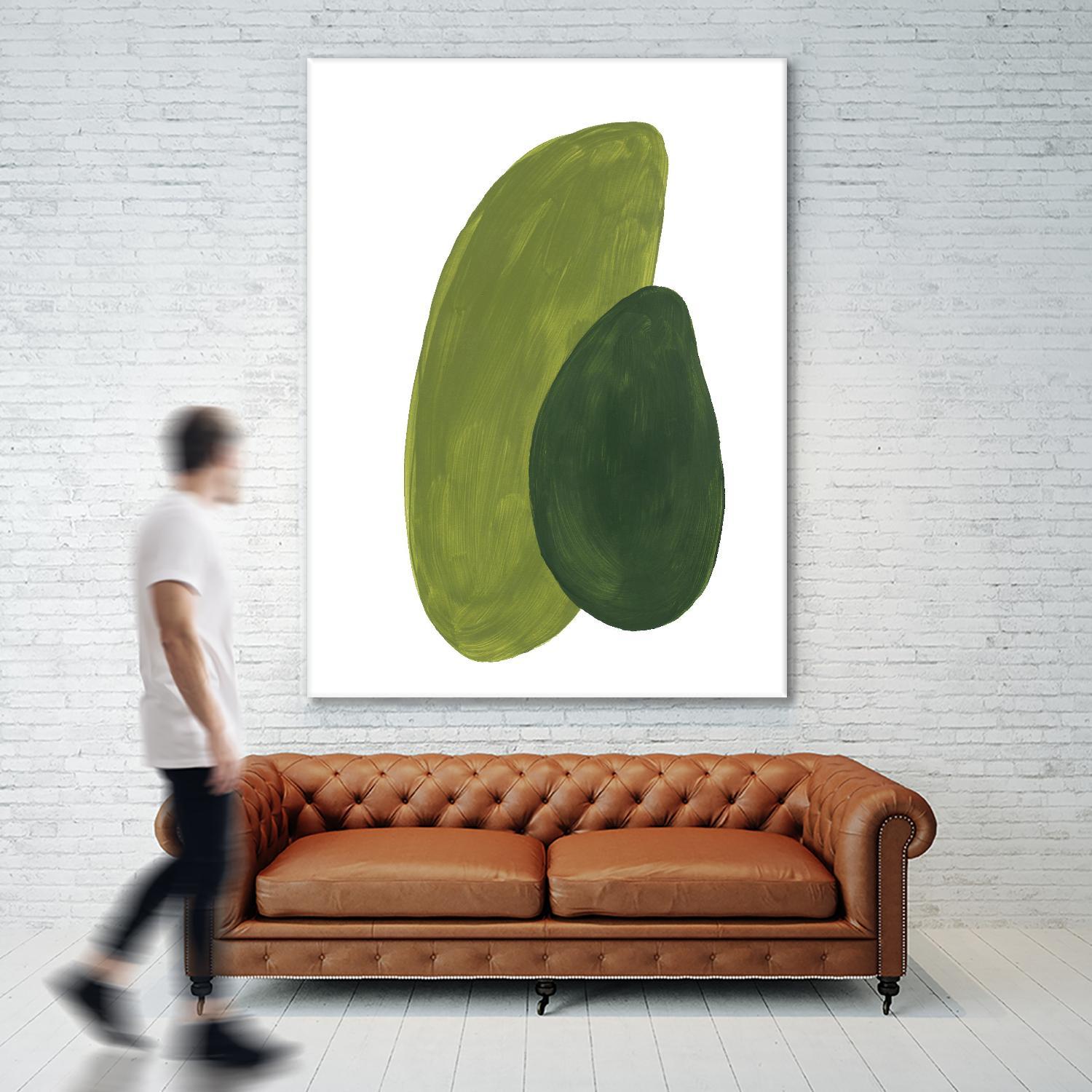 Green Shapes by Patricia Pinto on GIANT ART - abstract decorative