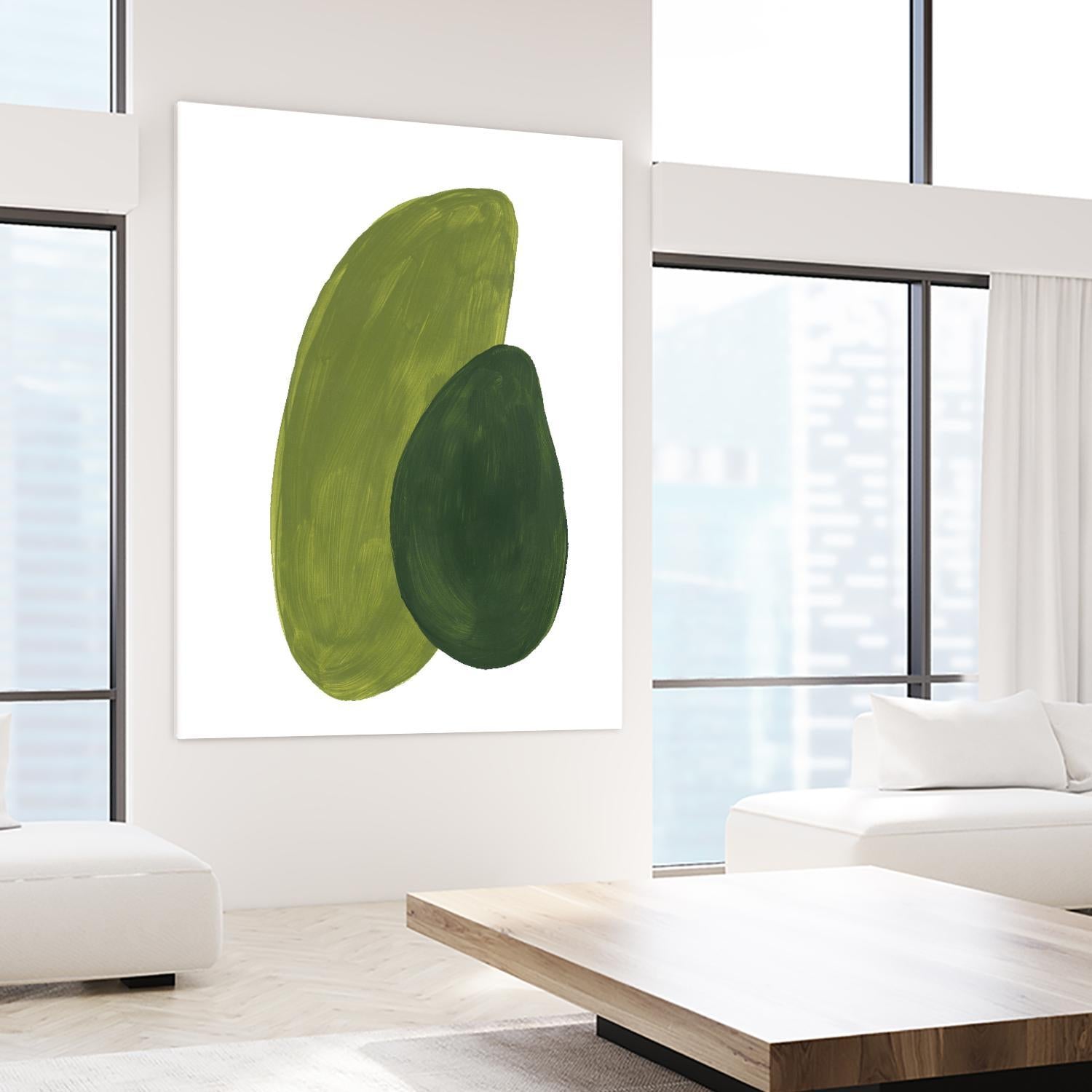 Green Shapes by Patricia Pinto on GIANT ART - abstract decorative