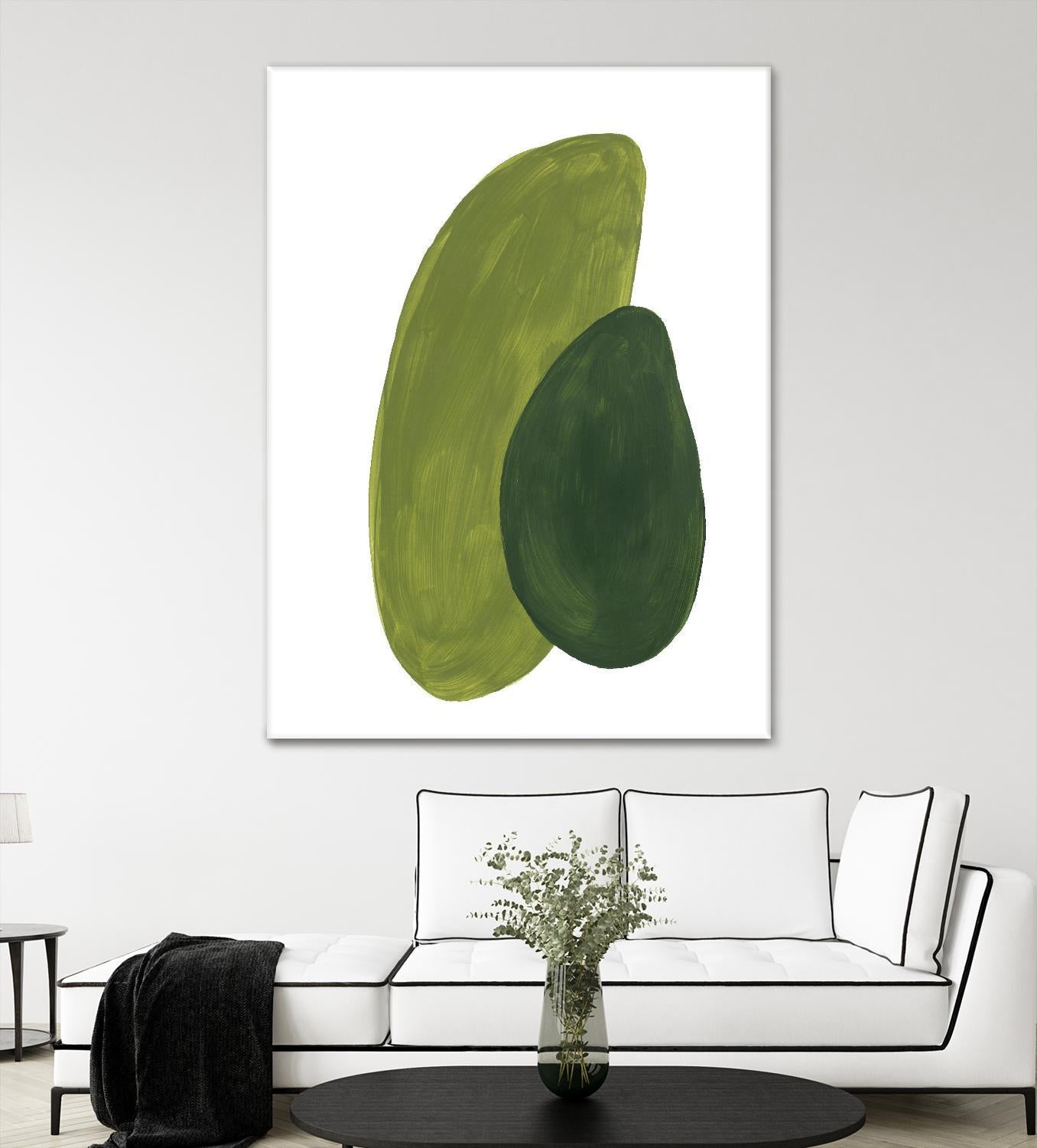 Green Shapes by Patricia Pinto on GIANT ART - abstract decorative