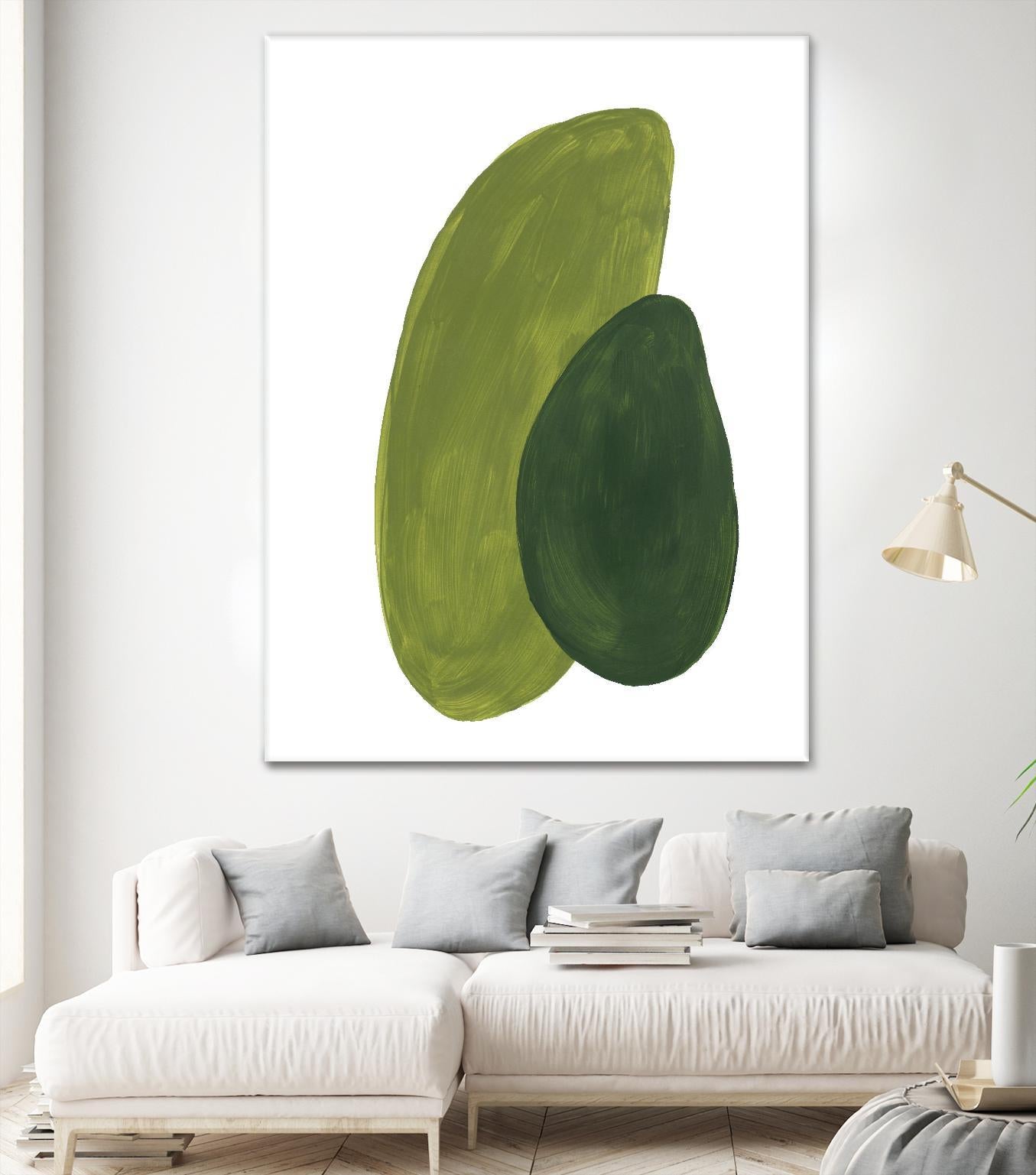 Green Shapes by Patricia Pinto on GIANT ART - abstract decorative