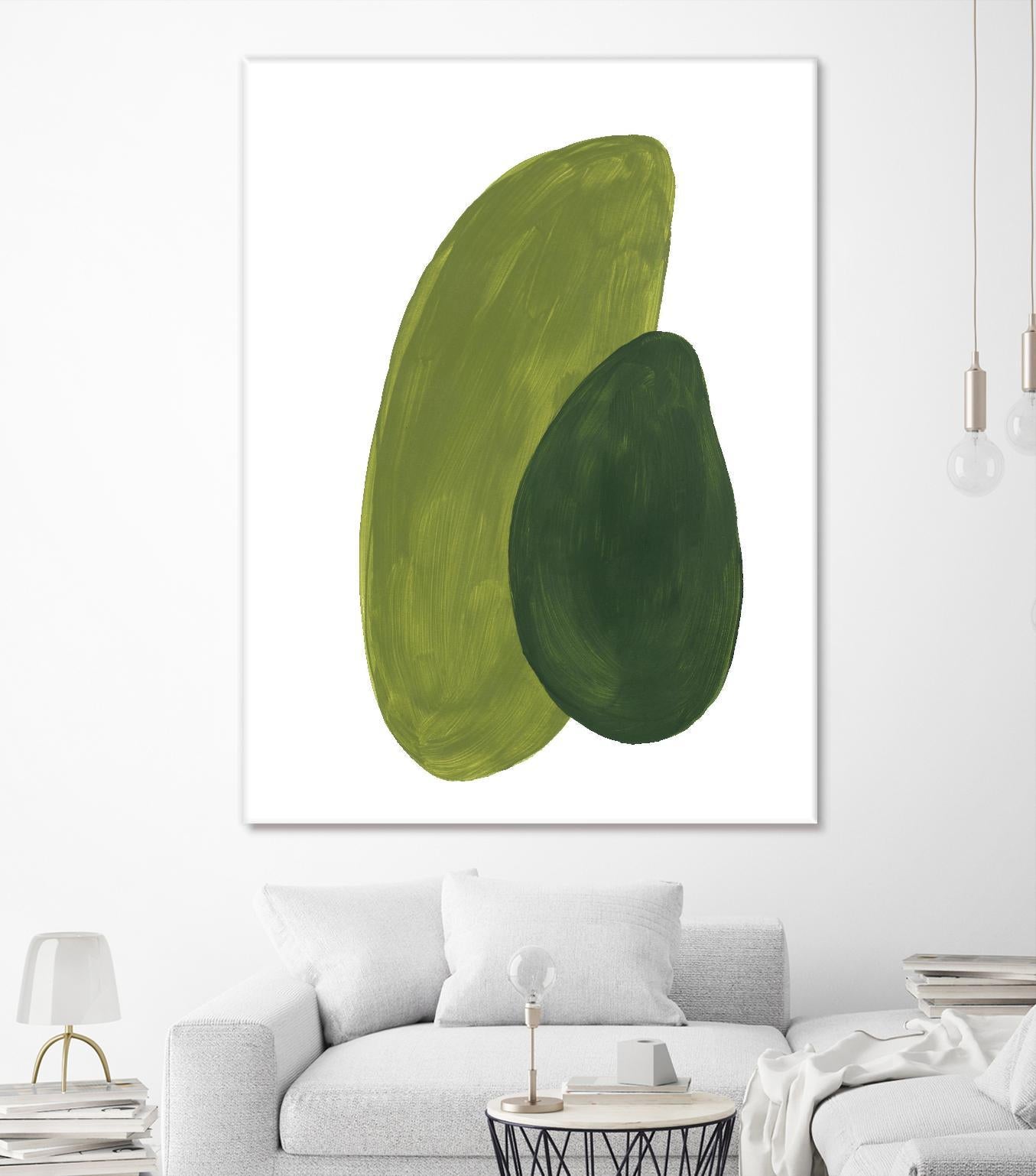 Green Shapes by Patricia Pinto on GIANT ART - abstract decorative