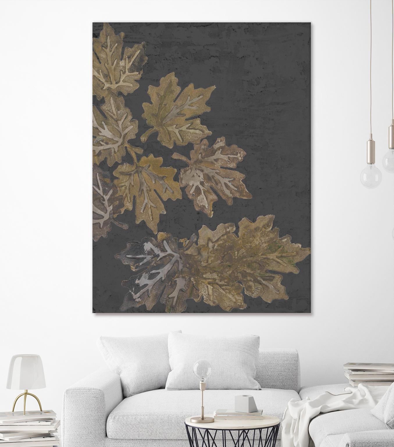 Autumn Night by Gina Ritter on GIANT ART - leaves