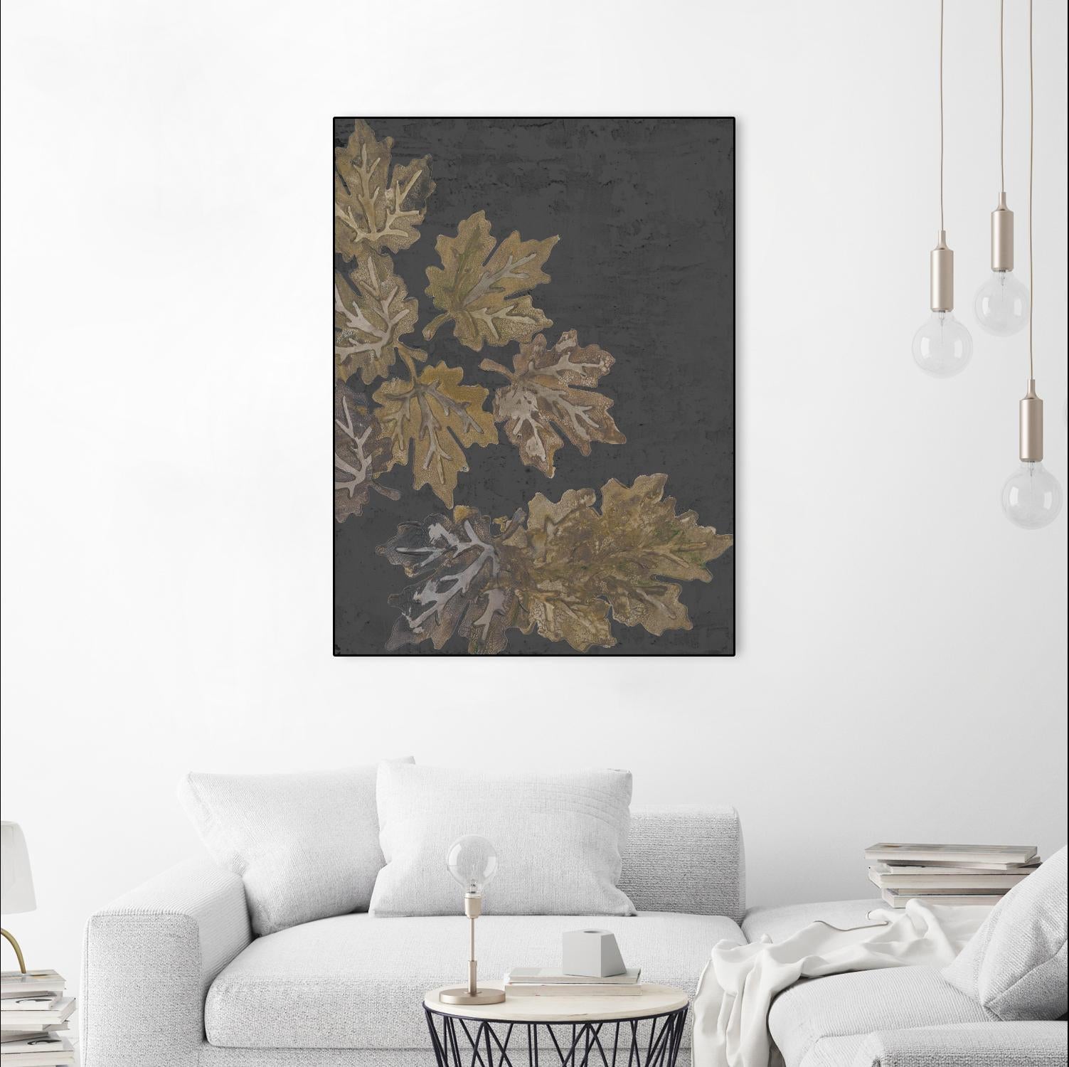 Autumn Night by Gina Ritter on GIANT ART - leaves
