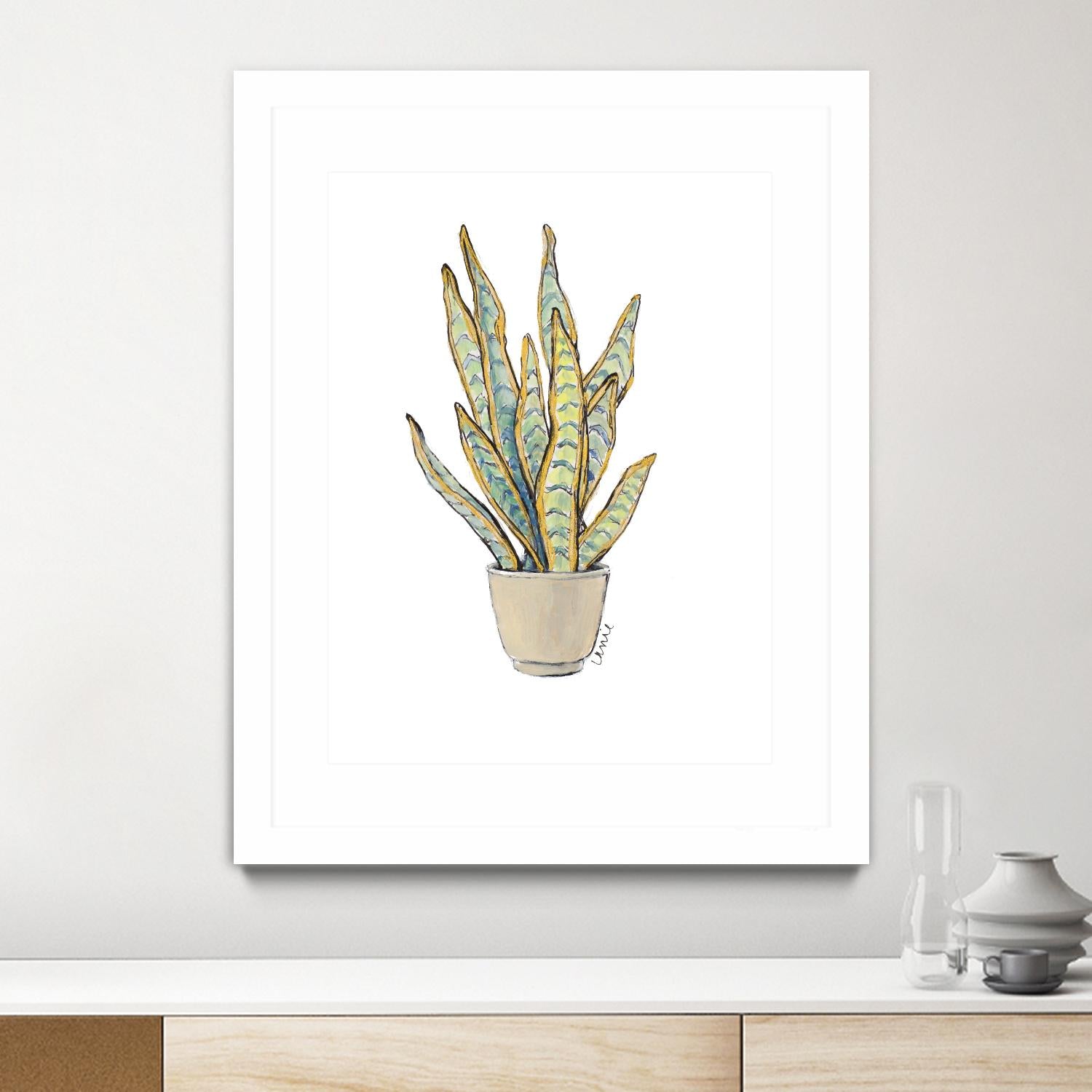 Mother In Law Plant in Pot by Lanie Loreth on GIANT ART - floral southwestern and western