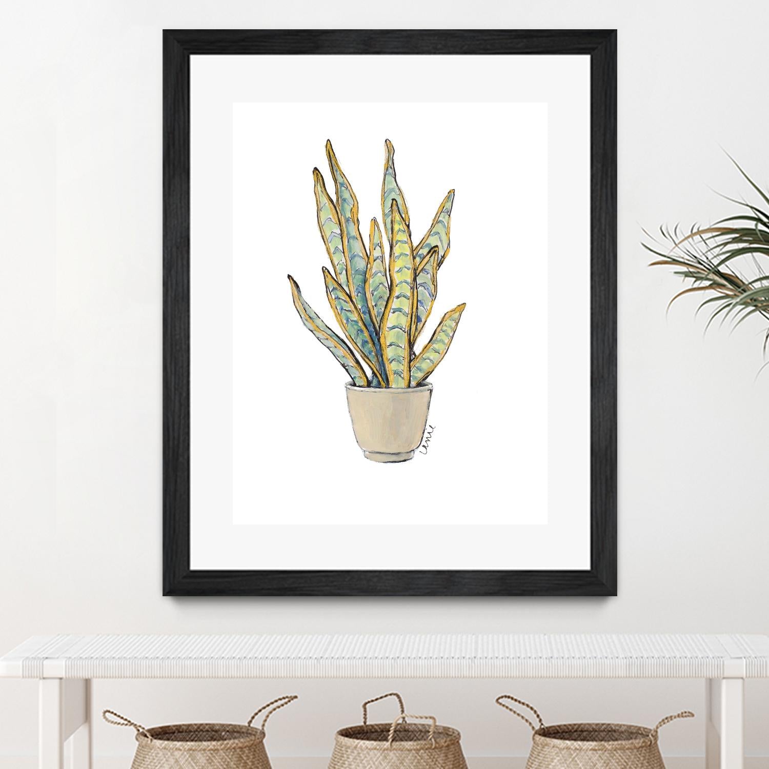 Mother In Law Plant in Pot by Lanie Loreth on GIANT ART - floral southwestern and western