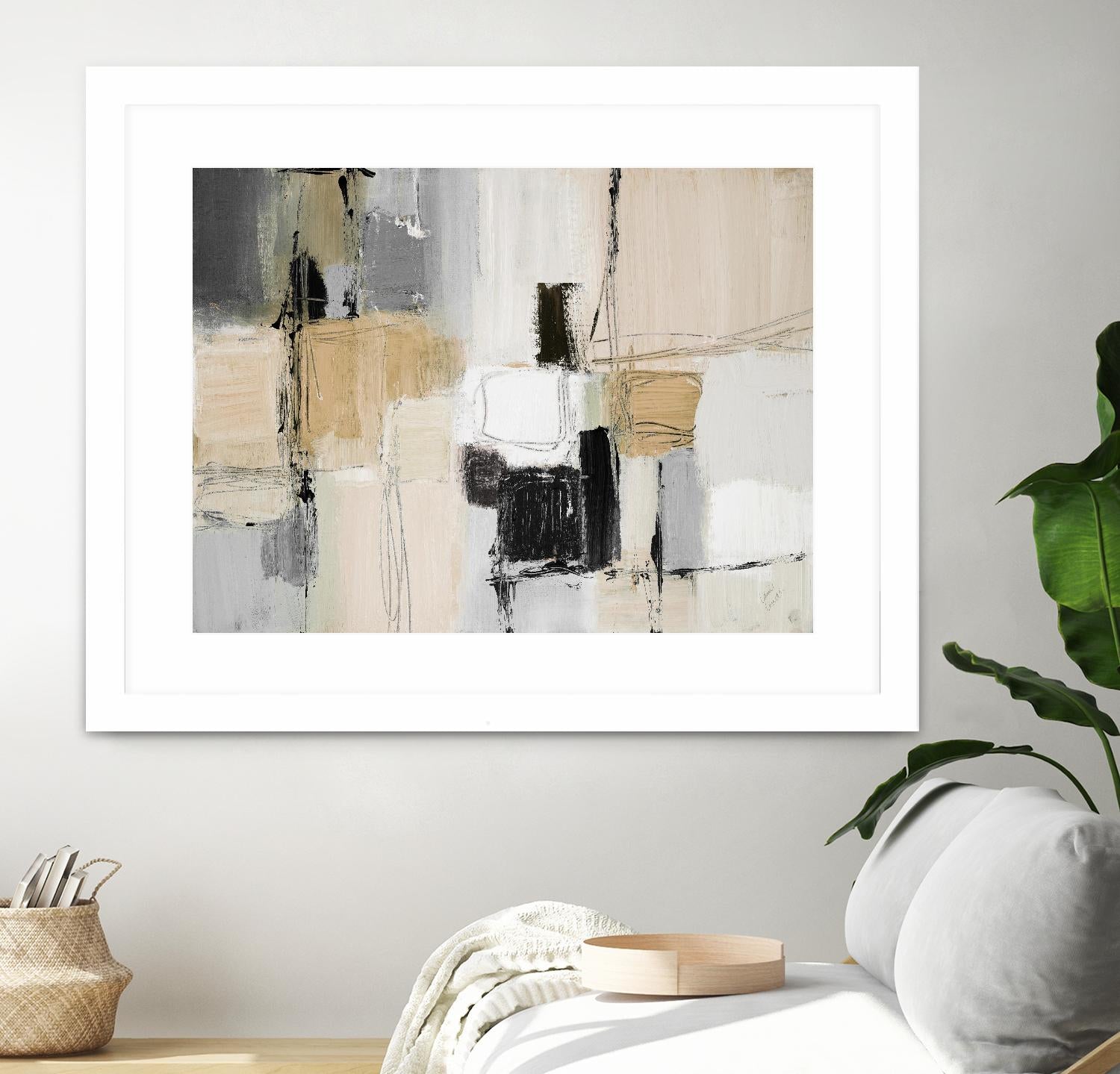 Neutral Variety by Lanie Loreth on GIANT ART - beige abstract