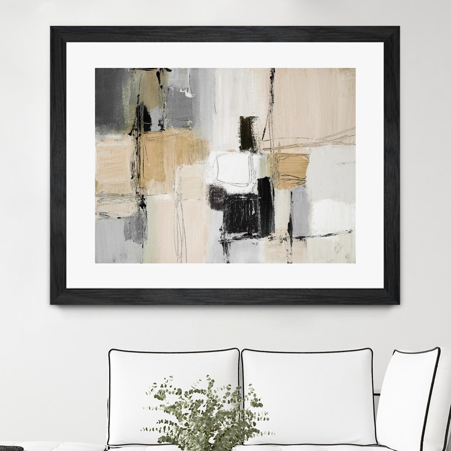 Neutral Variety by Lanie Loreth on GIANT ART - beige abstract