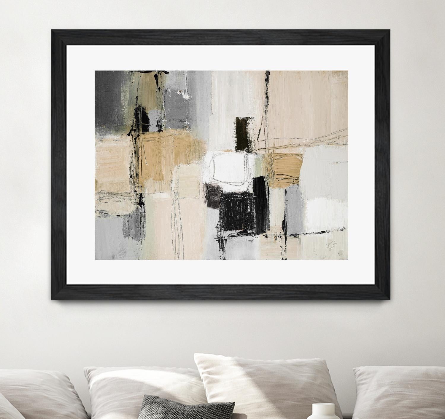 Neutral Variety by Lanie Loreth on GIANT ART - beige abstract