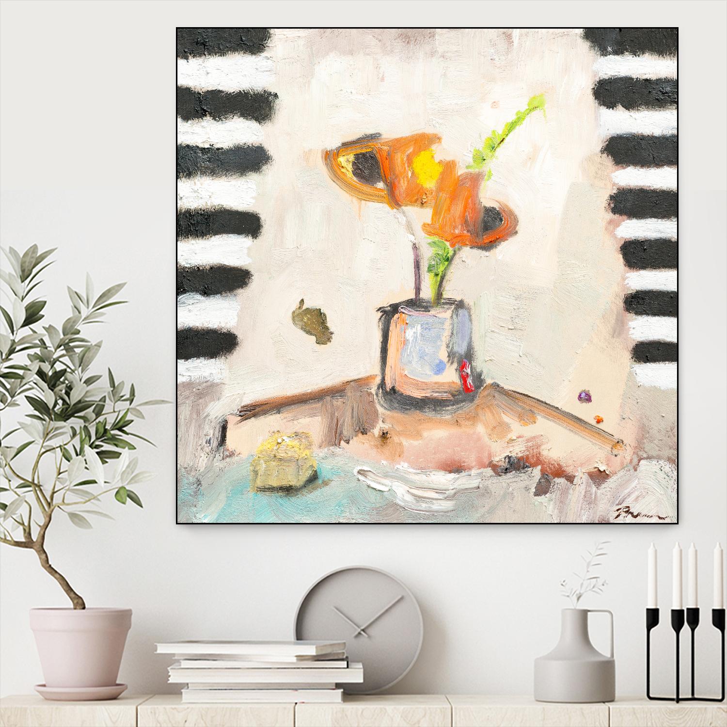 Check Mate by Bradford Brenner on GIANT ART - neutrals floral & still life