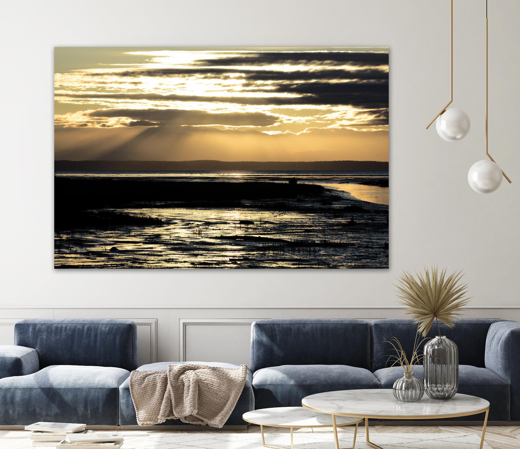 Warm Glow I by Nancy Crowell on GIANT ART - beige landscape