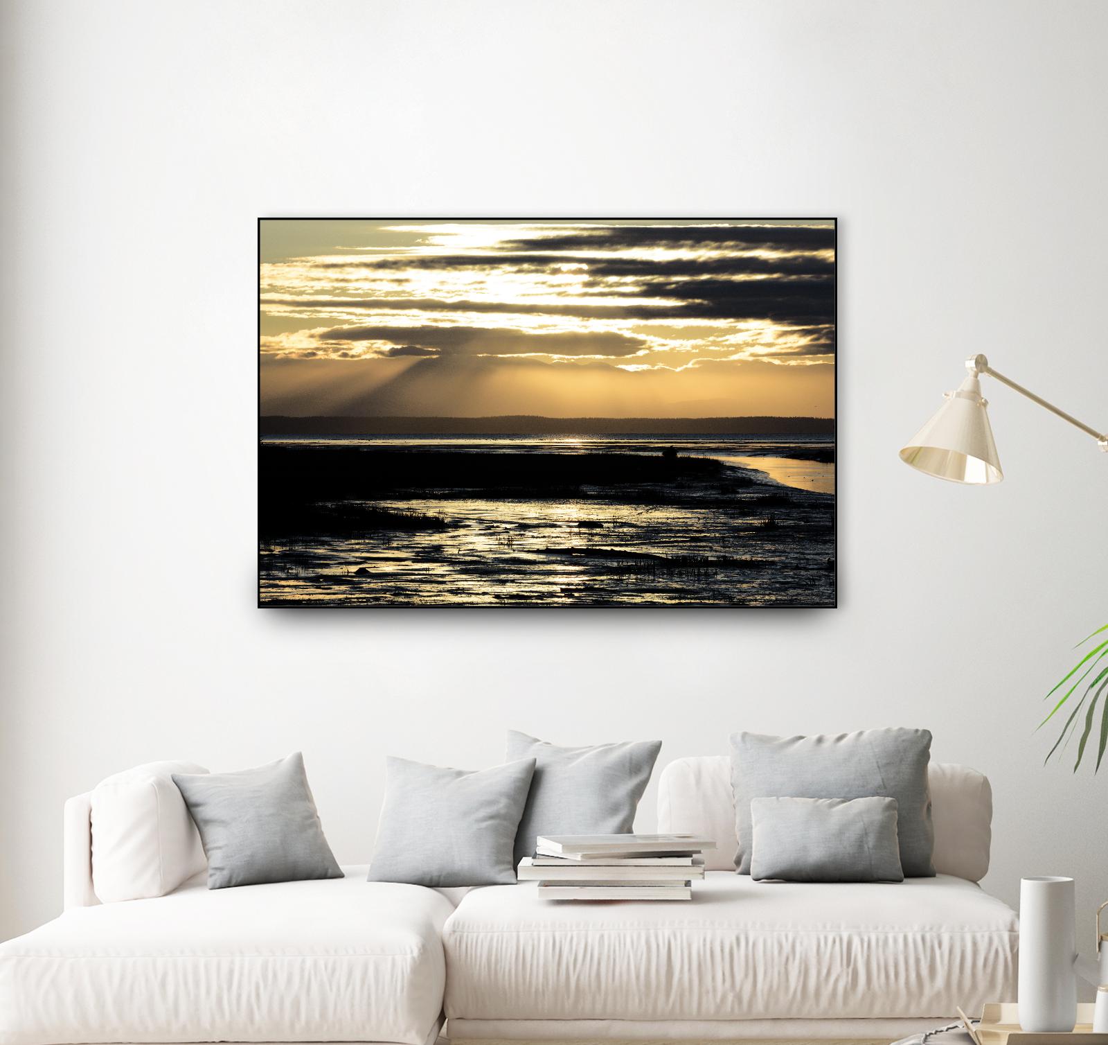 Warm Glow I by Nancy Crowell on GIANT ART - beige landscape