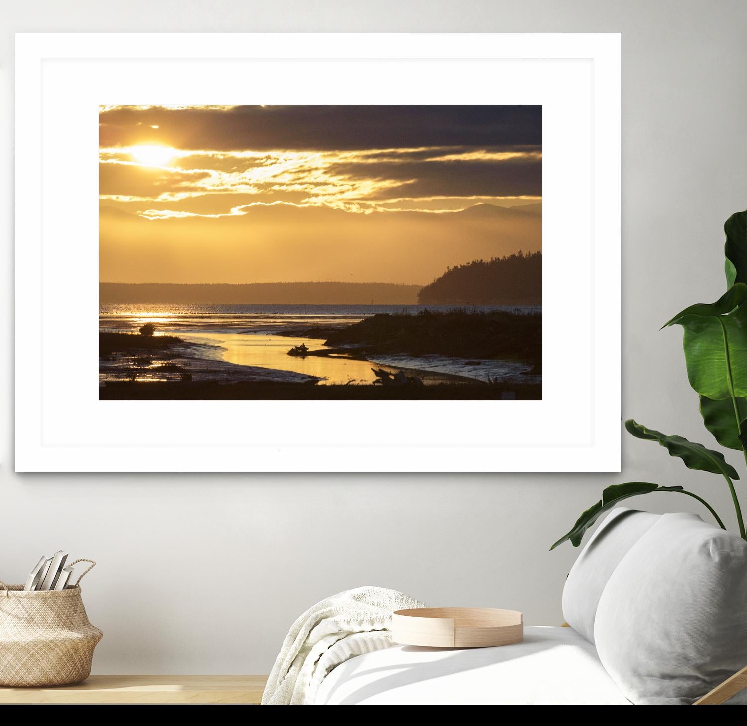 Warm Glow II by Nancy Crowell on GIANT ART - beige landscape