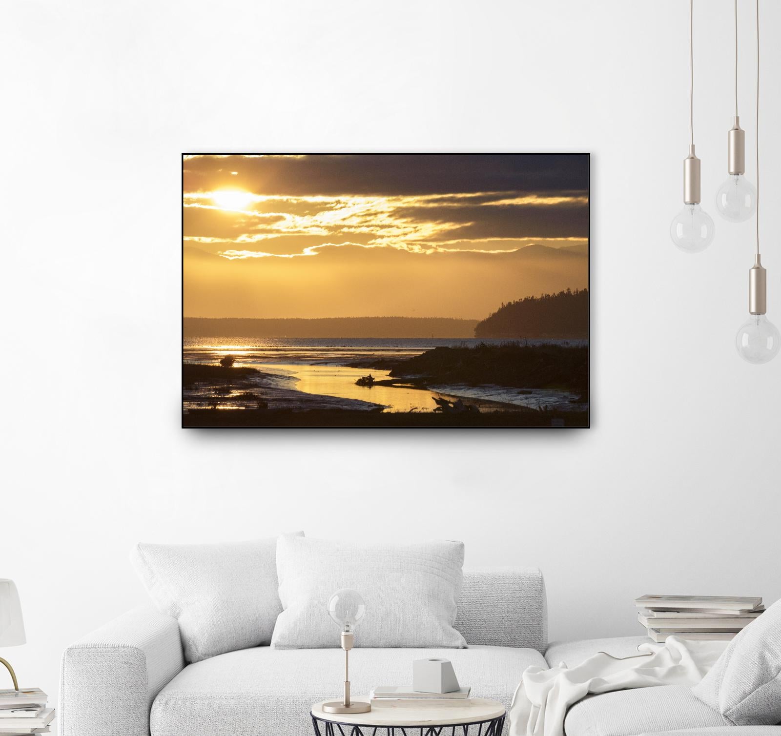 Warm Glow II by Nancy Crowell on GIANT ART - beige landscape