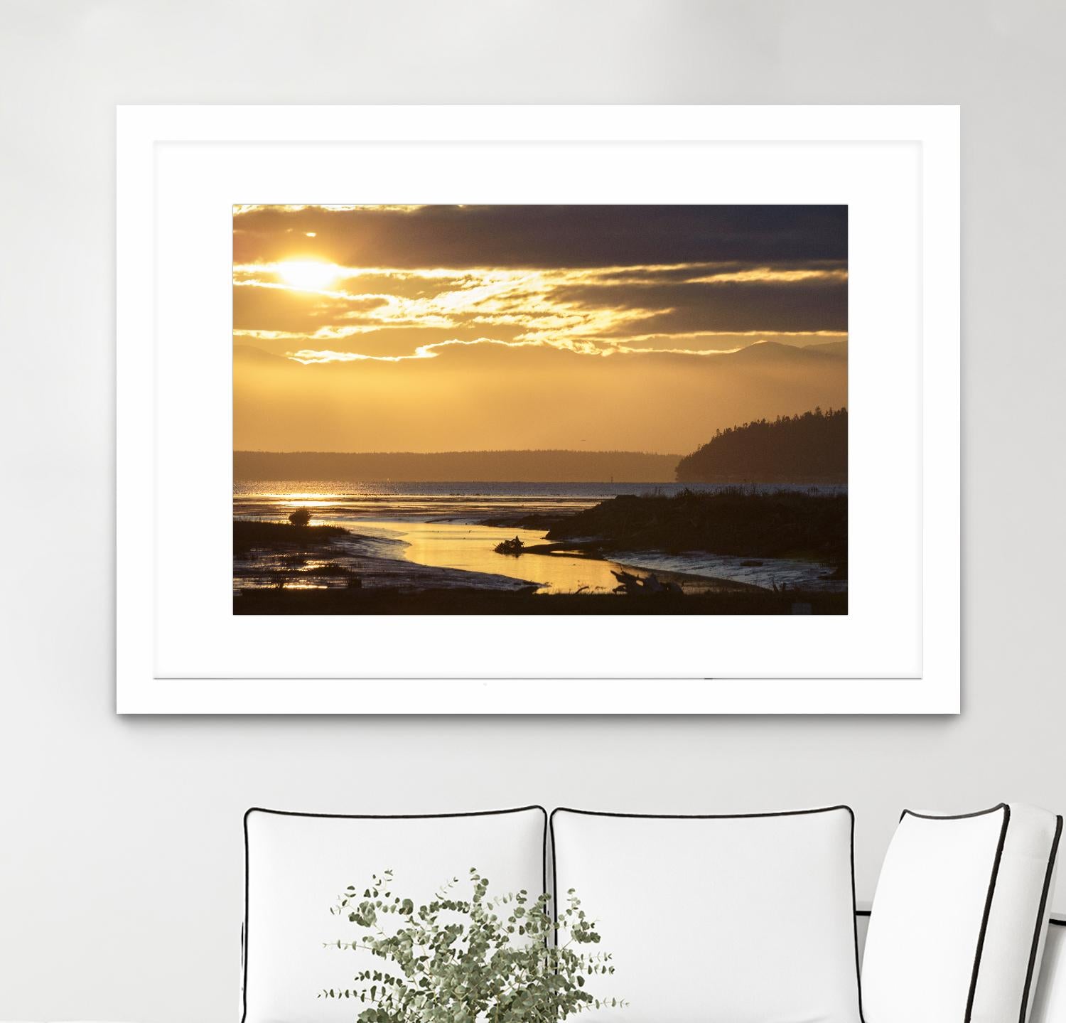 Warm Glow II by Nancy Crowell on GIANT ART - beige landscape