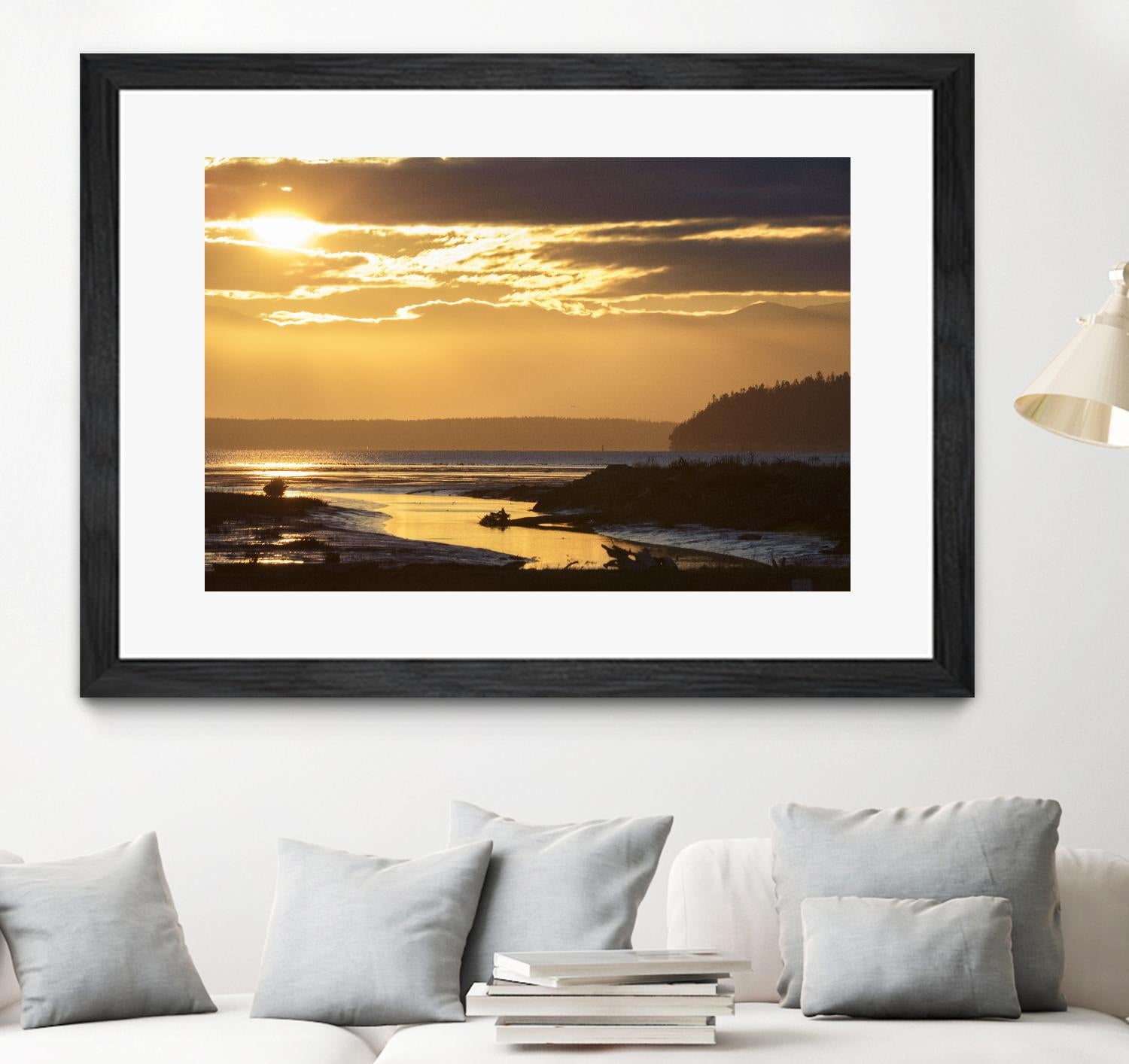 Warm Glow II by Nancy Crowell on GIANT ART - beige landscape