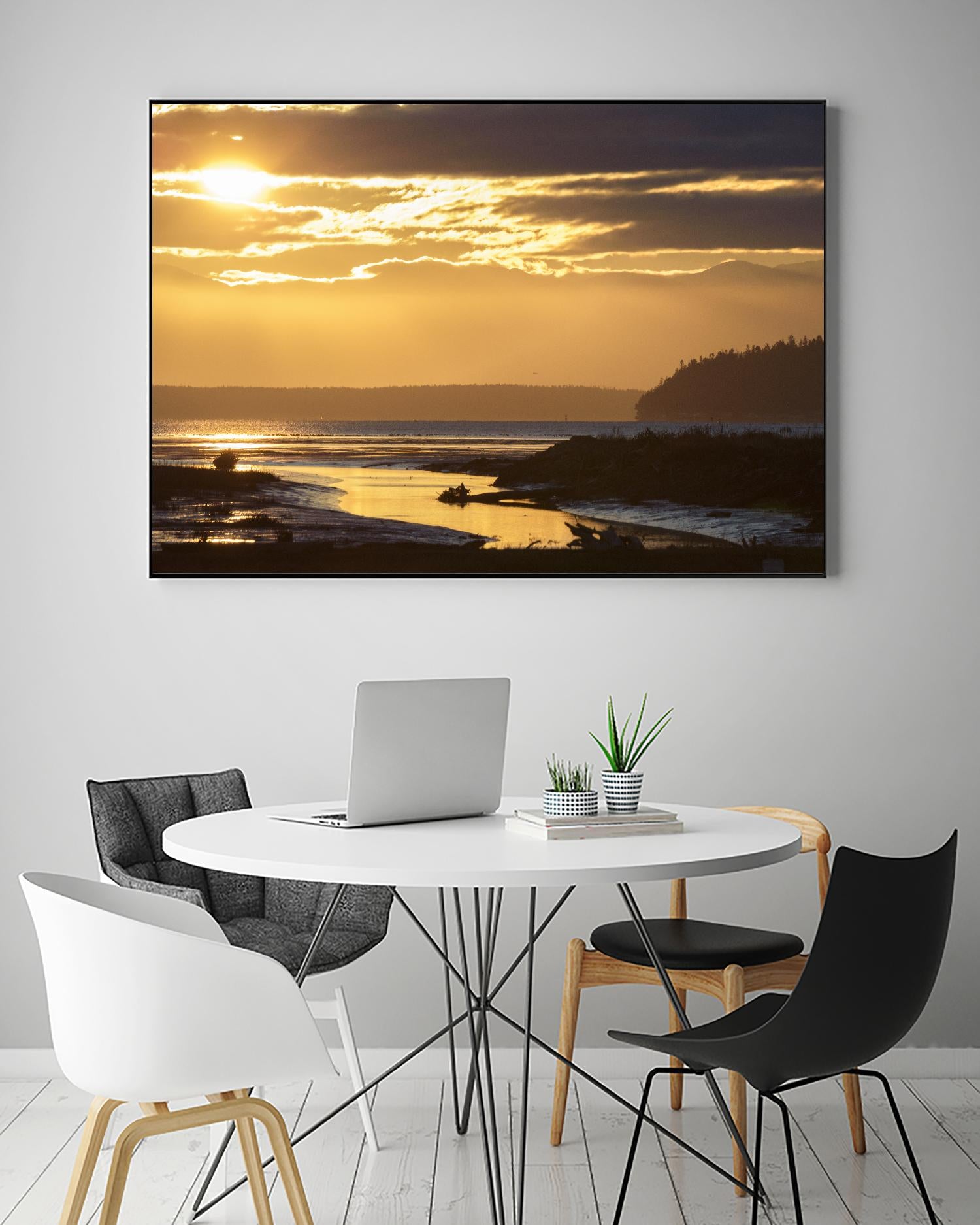 Warm Glow II by Nancy Crowell on GIANT ART - beige landscape