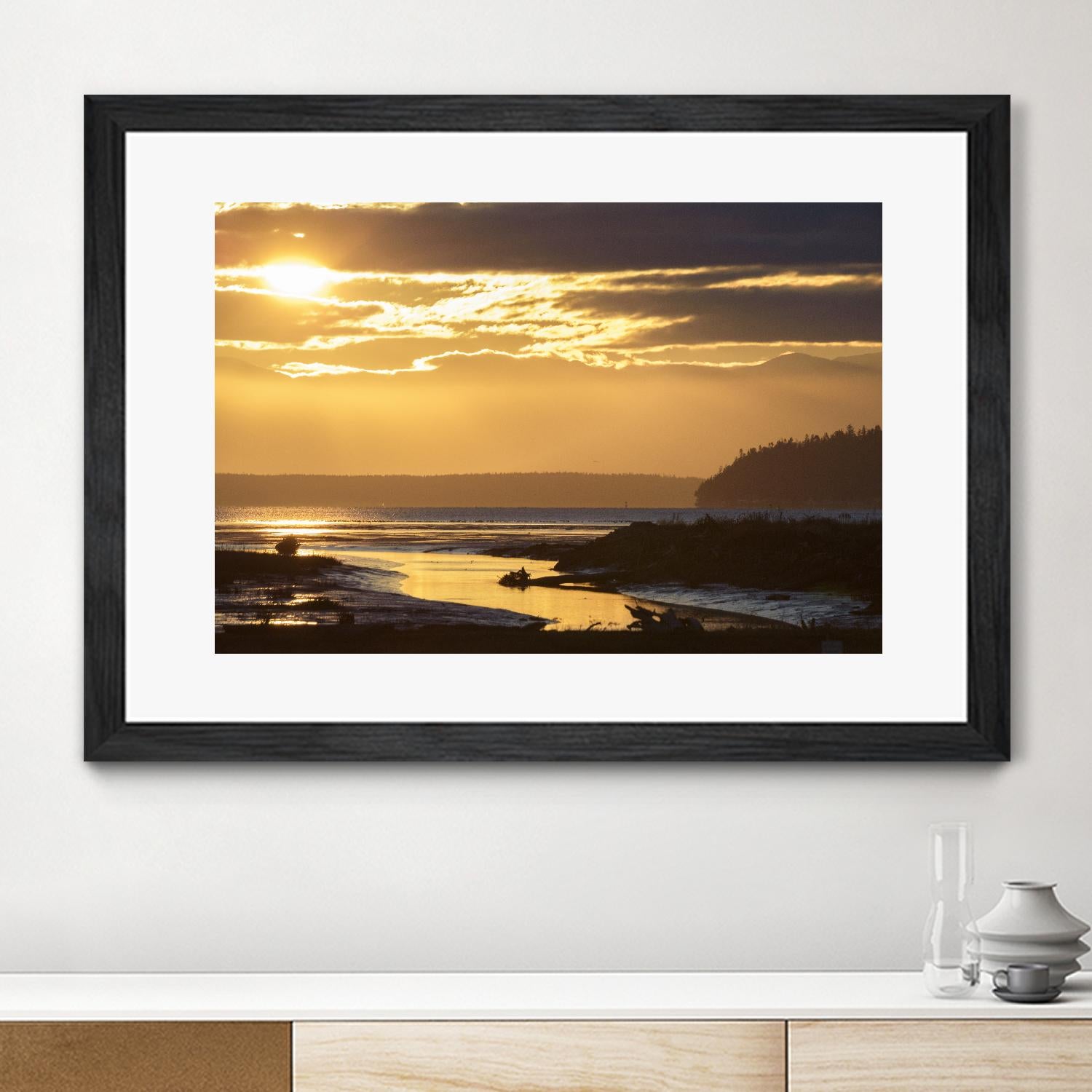 Warm Glow II by Nancy Crowell on GIANT ART - beige landscape