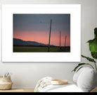 Pink Sky at Night by Nancy Crowell on GIANT ART - blue landscape