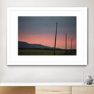 Pink Sky at Night by Nancy Crowell on GIANT ART - blue landscape