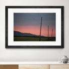 Pink Sky at Night by Nancy Crowell on GIANT ART - blue landscape