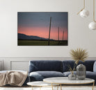 Pink Sky at Night by Nancy Crowell on GIANT ART - blue landscape