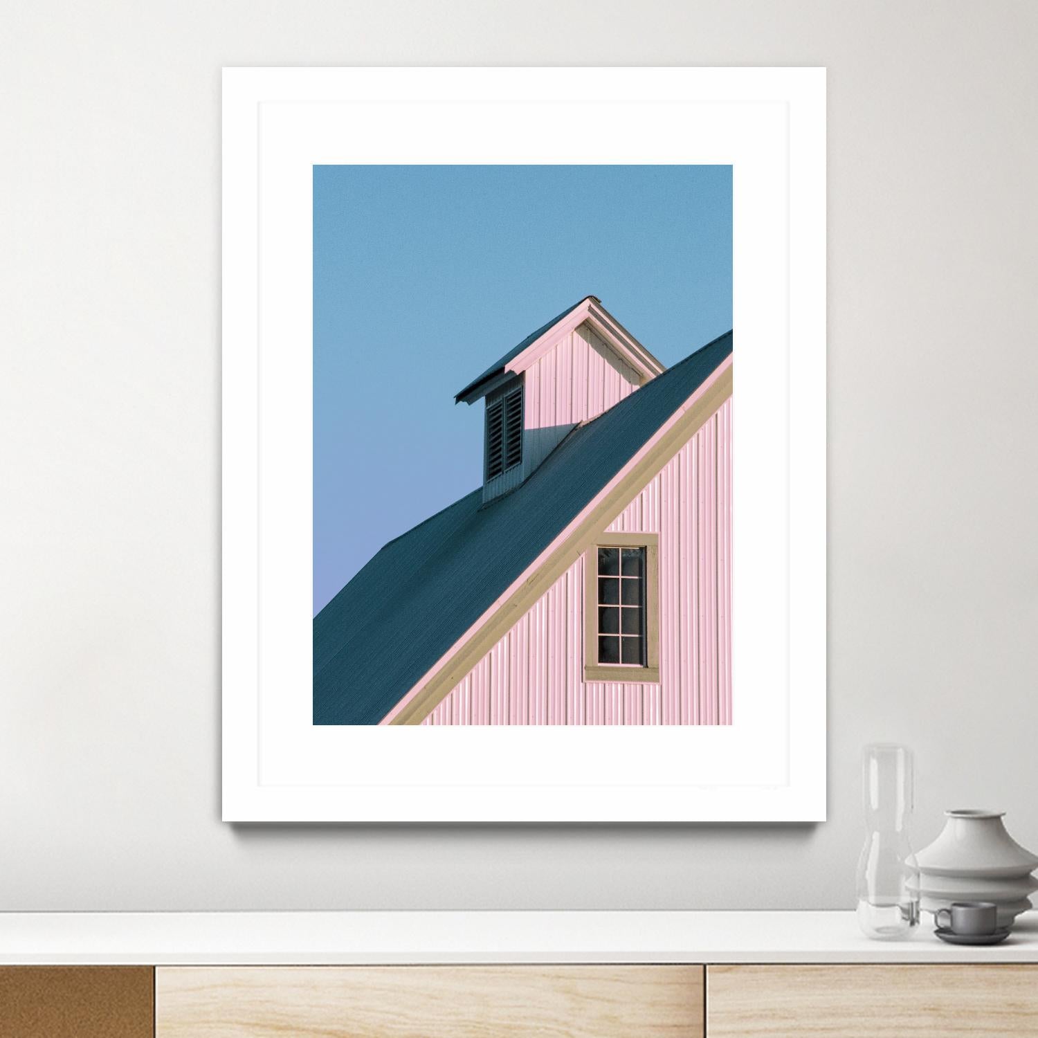 Pastoral Pink by Nancy Crowell on GIANT ART - pink rustic scenes