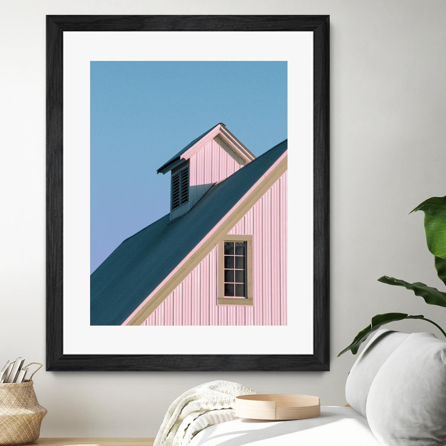 Pastoral Pink by Nancy Crowell on GIANT ART - pink rustic scenes