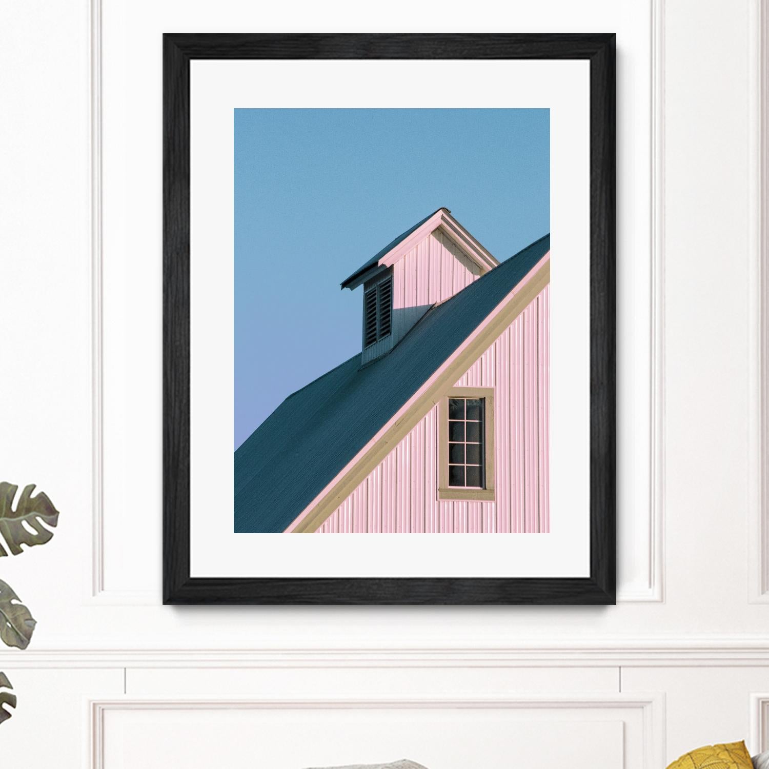 Pastoral Pink by Nancy Crowell on GIANT ART - pink rustic scenes