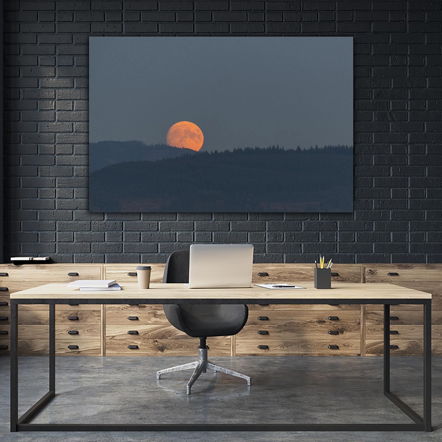 Harvest Moon by Nancy Crowell on GIANT ART - blues scenic