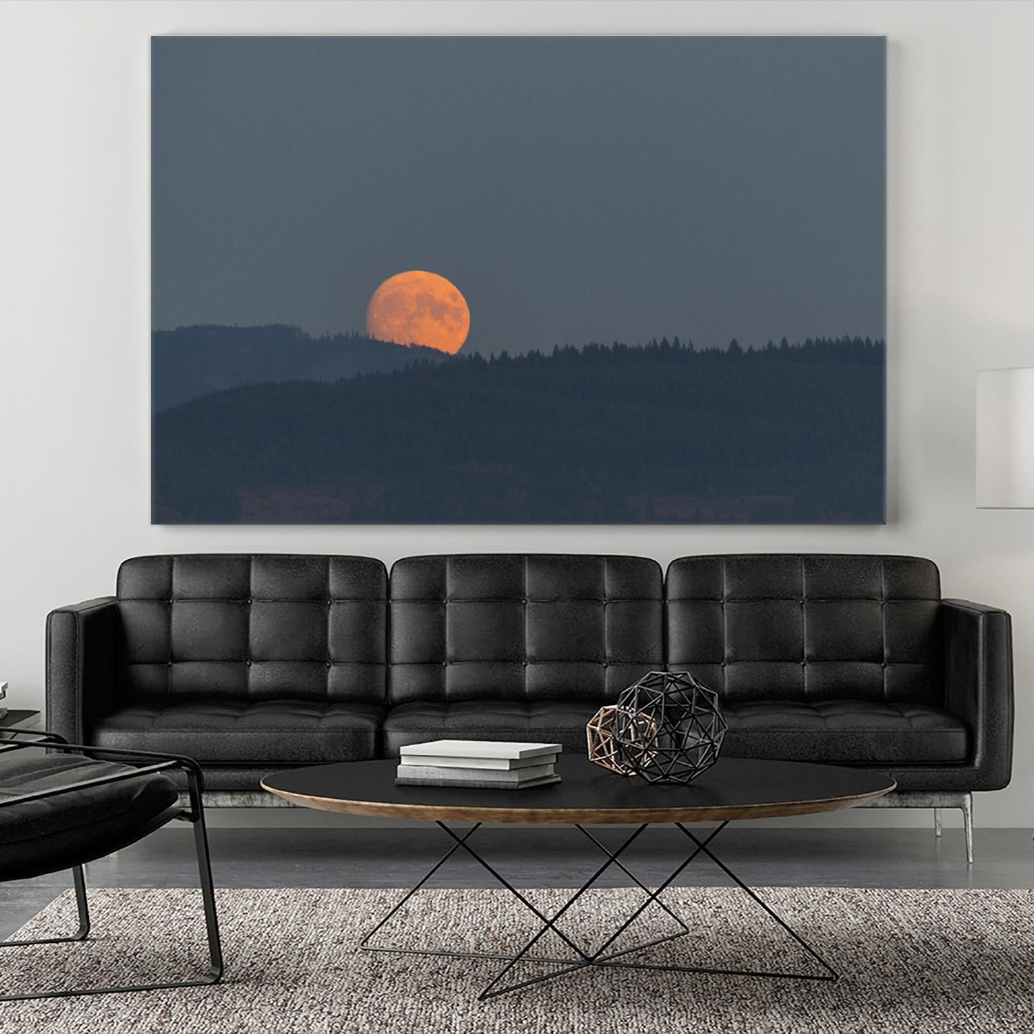 Harvest Moon by Nancy Crowell on GIANT ART - blues scenic