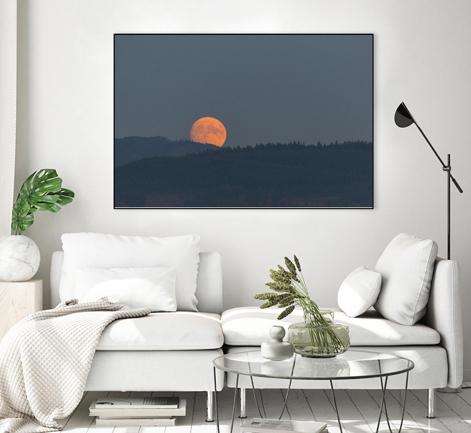 Harvest Moon by Nancy Crowell on GIANT ART - blues scenic