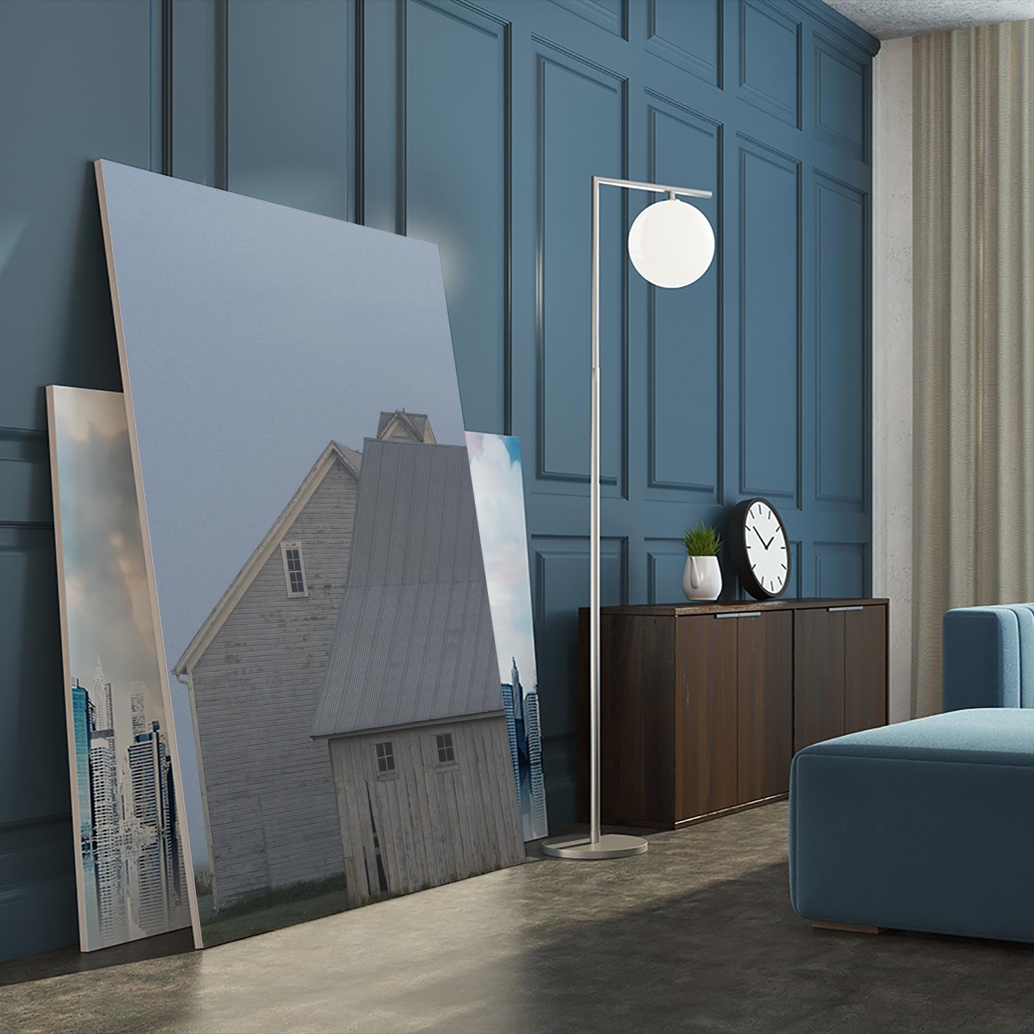 Dusk by Nancy Crowell on GIANT ART - blues rustic scenes