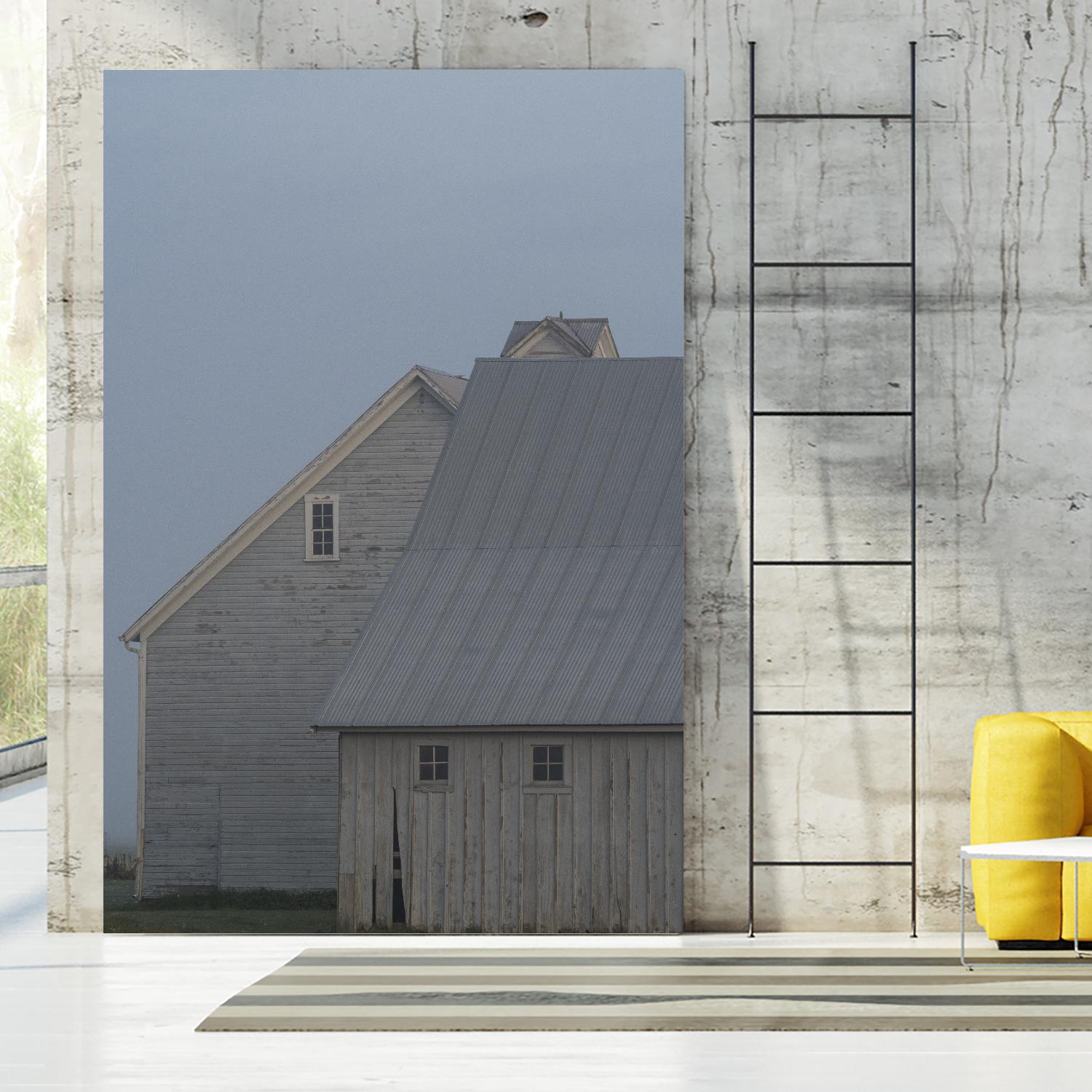 Dusk by Nancy Crowell on GIANT ART - blues rustic scenes