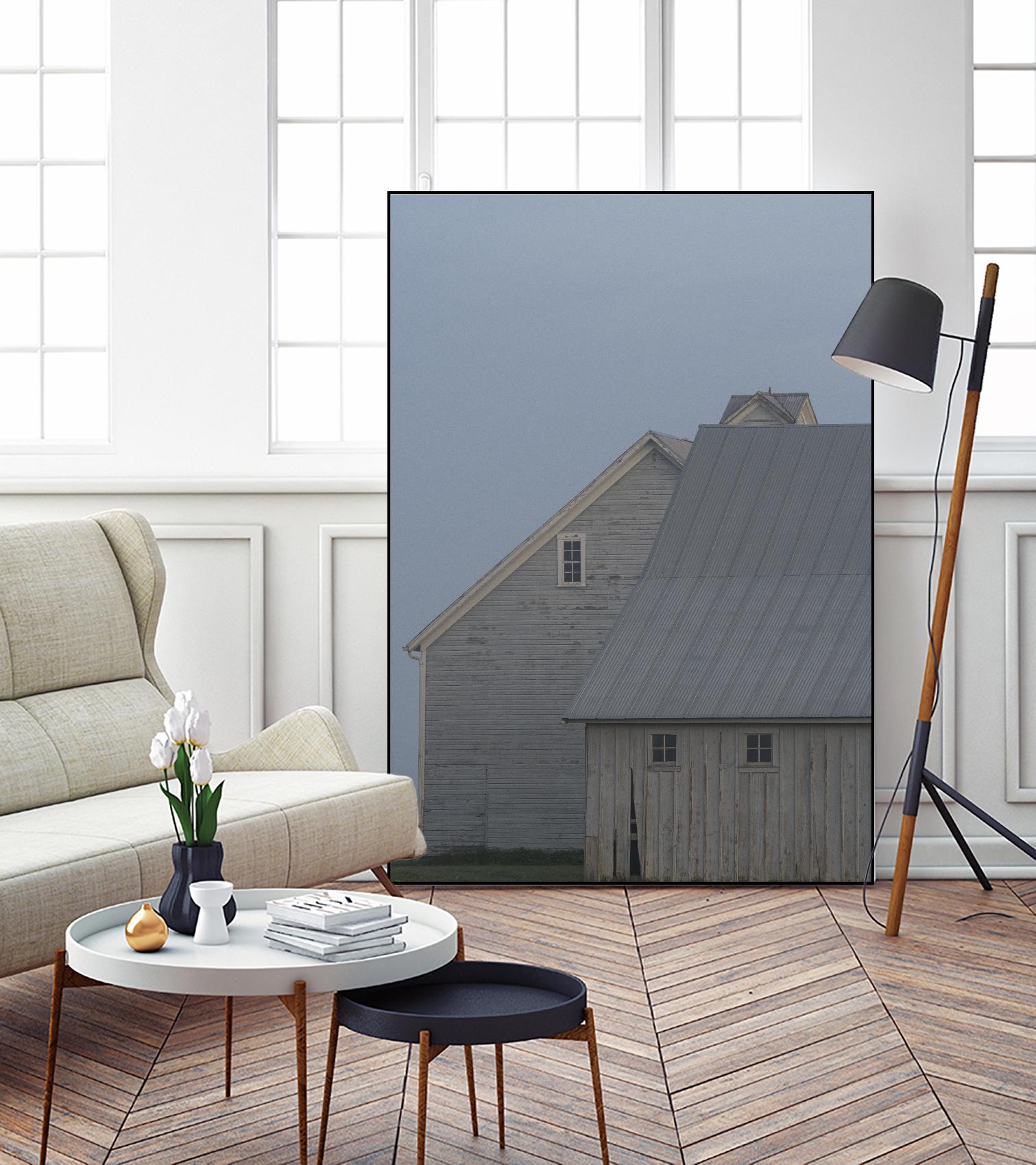 Dusk by Nancy Crowell on GIANT ART - blues rustic scenes