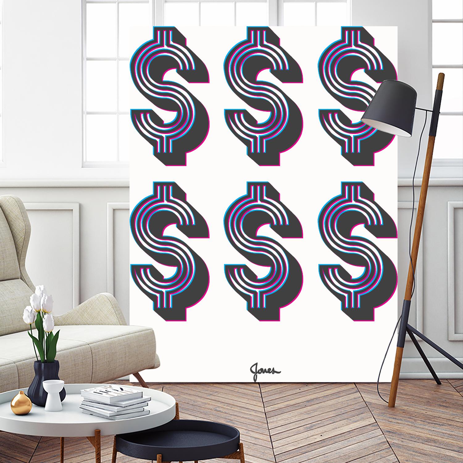 Money Money Money by Parker Jones on GIANT ART - white contemporary